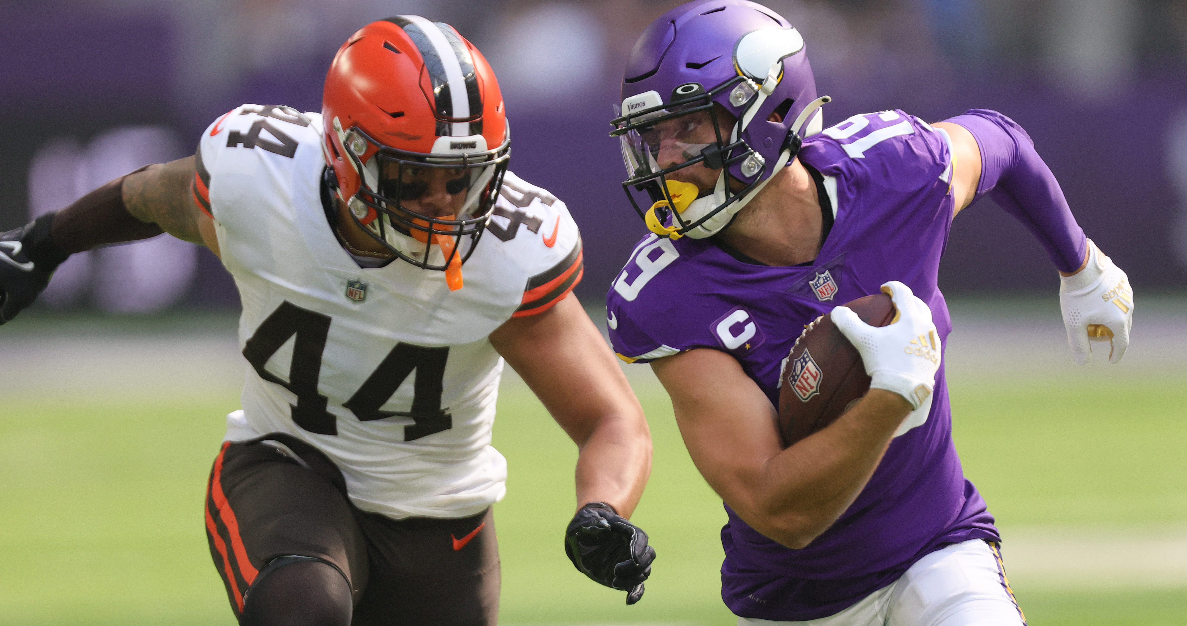 Cleveland Browns Myles Garrett vs. the Minnesota Vikings, October 3, 2021 