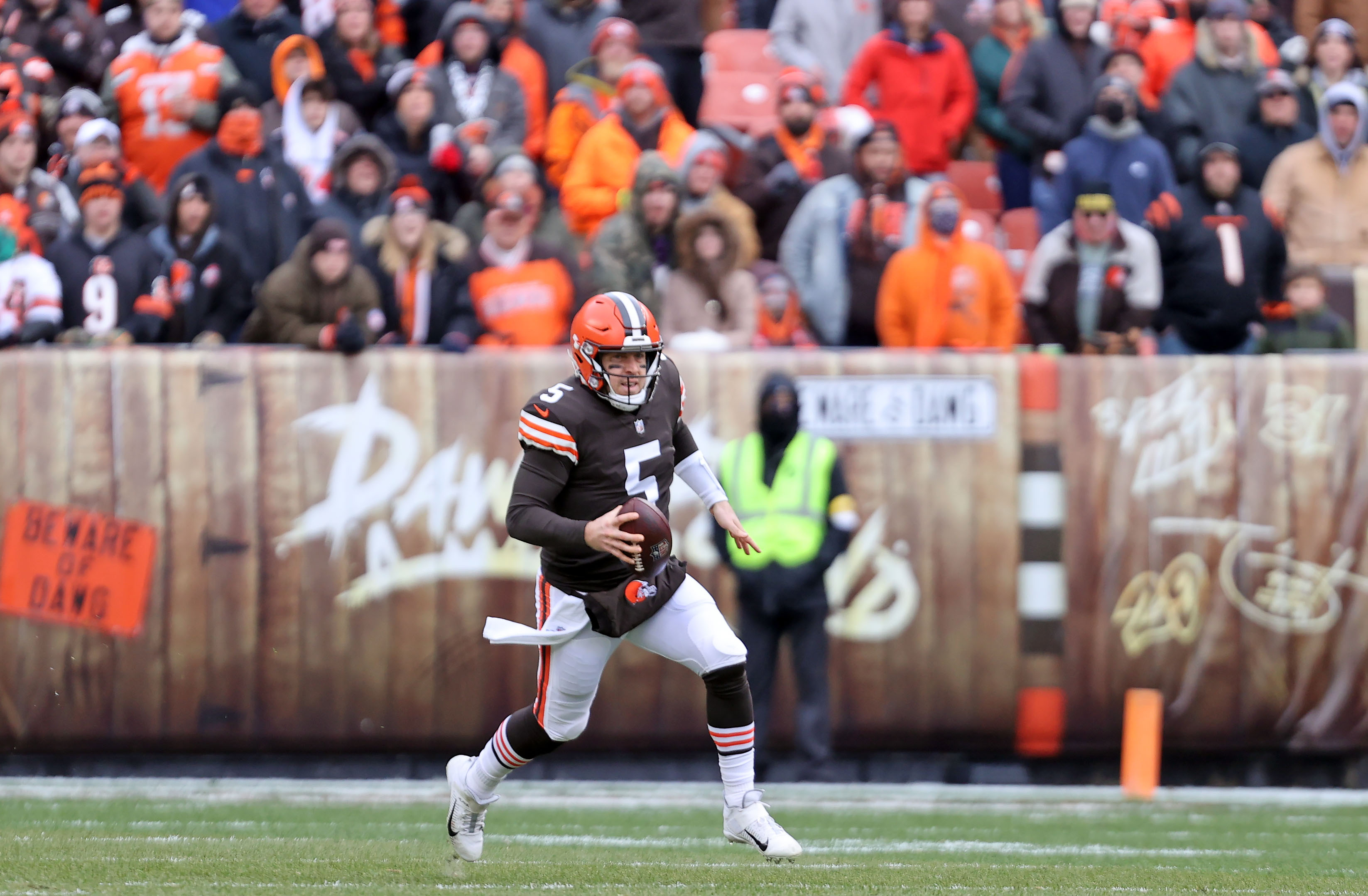 Cleveland Browns Case Keenum vs. Cincinnati Bengals, January 9, 2022 