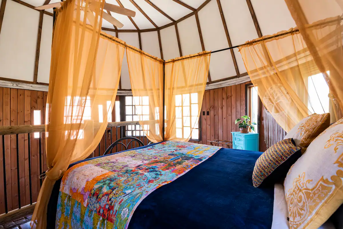 Gingerbread House Tower Airbnb at the Santarella Estate in Tyringham