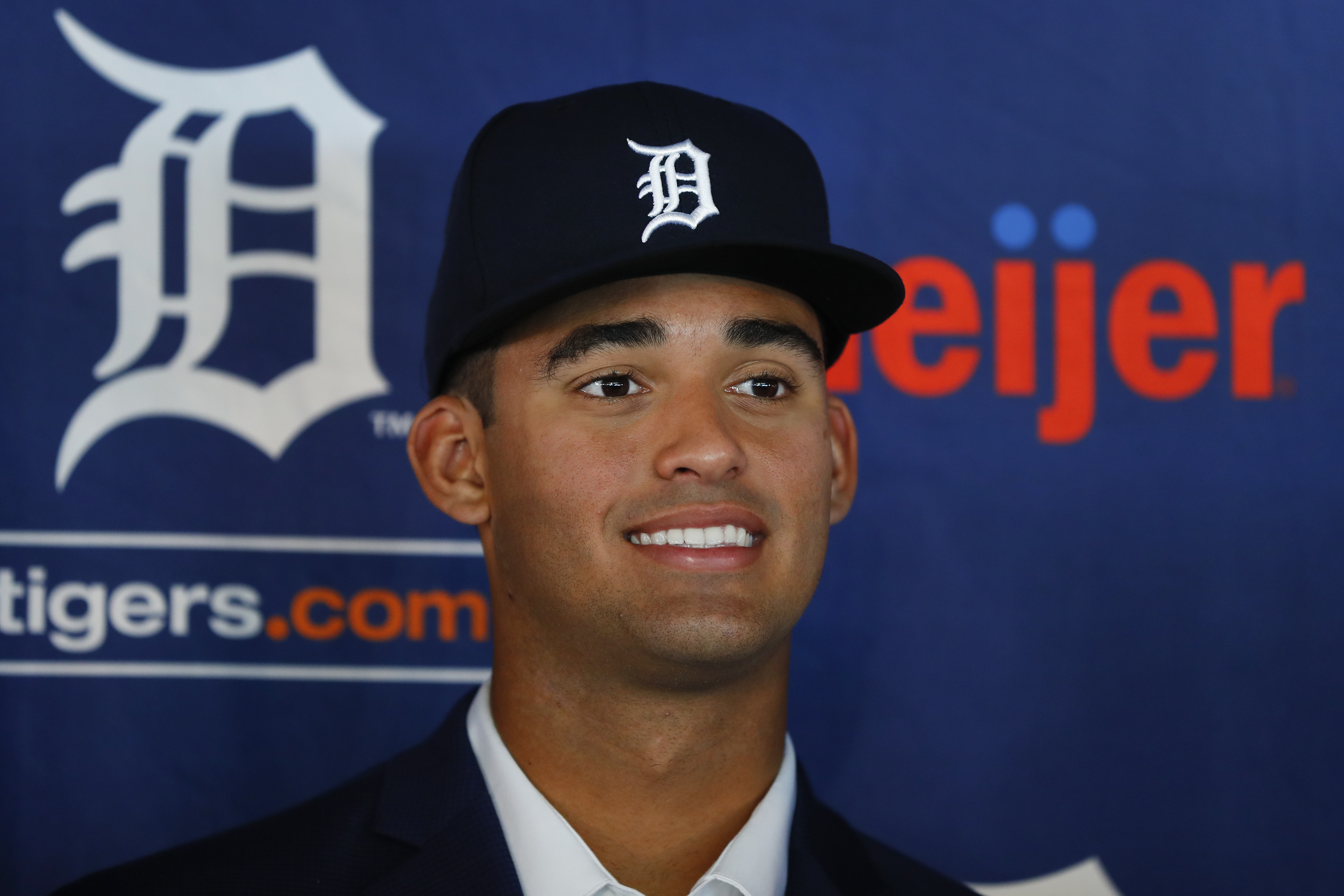 Detroit Tigers first-round pick Max Clark tours Comerica Park