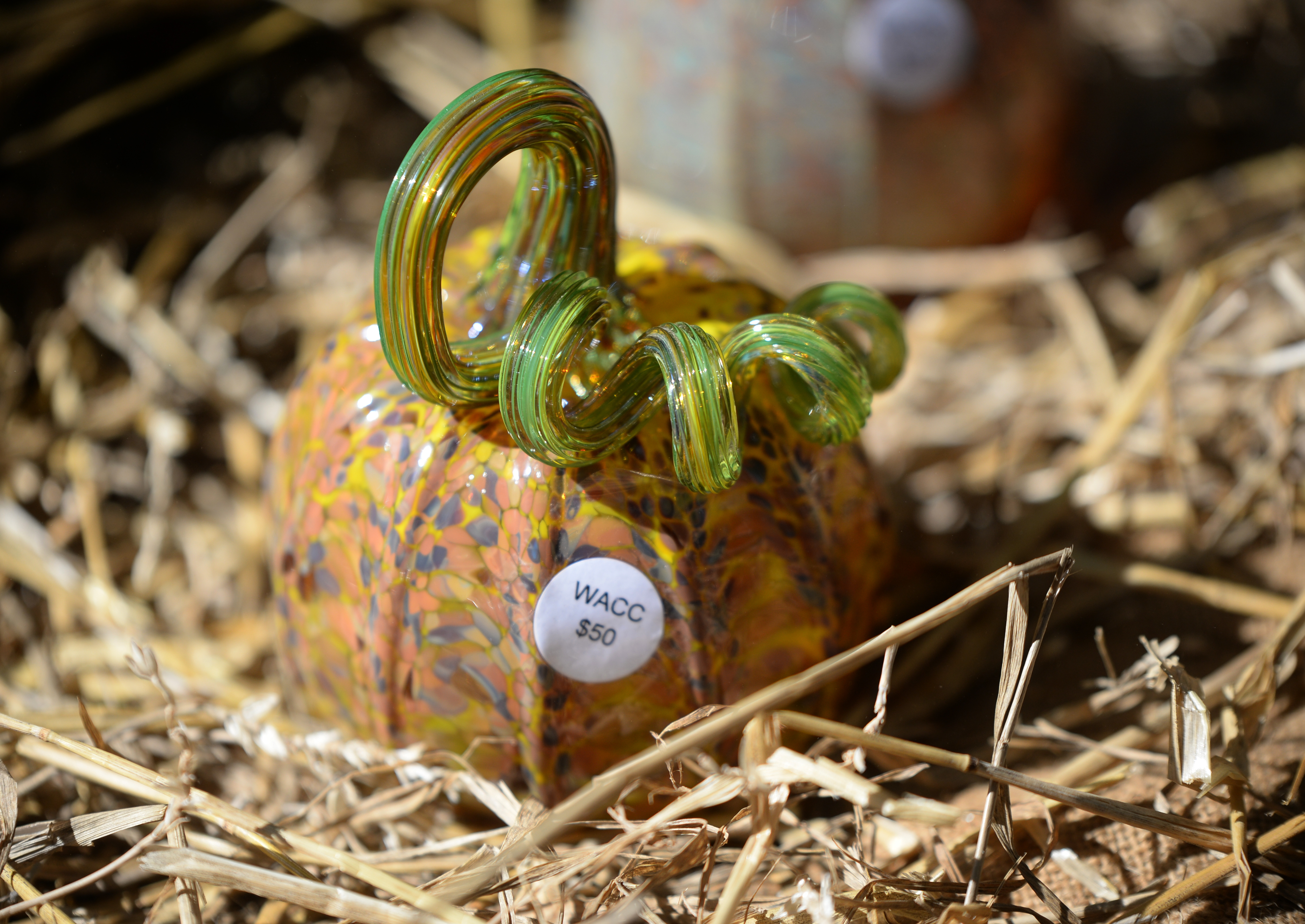 Handcrafted glass pumpkins are display in the glass pumpkin patch during the 22nd annual Festival of Fine Craft at Wheaton Arts in Millville, Saturday, Oct. 2, 2021.