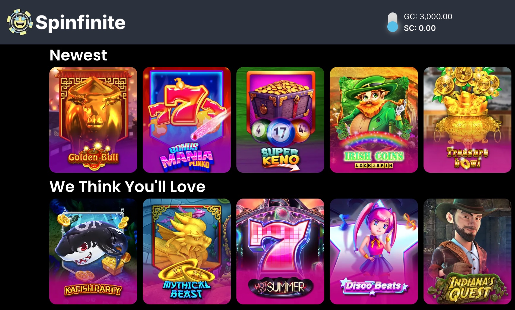 Spinfinite online sweepstakes casino promo code | Spinfinite review - al.com