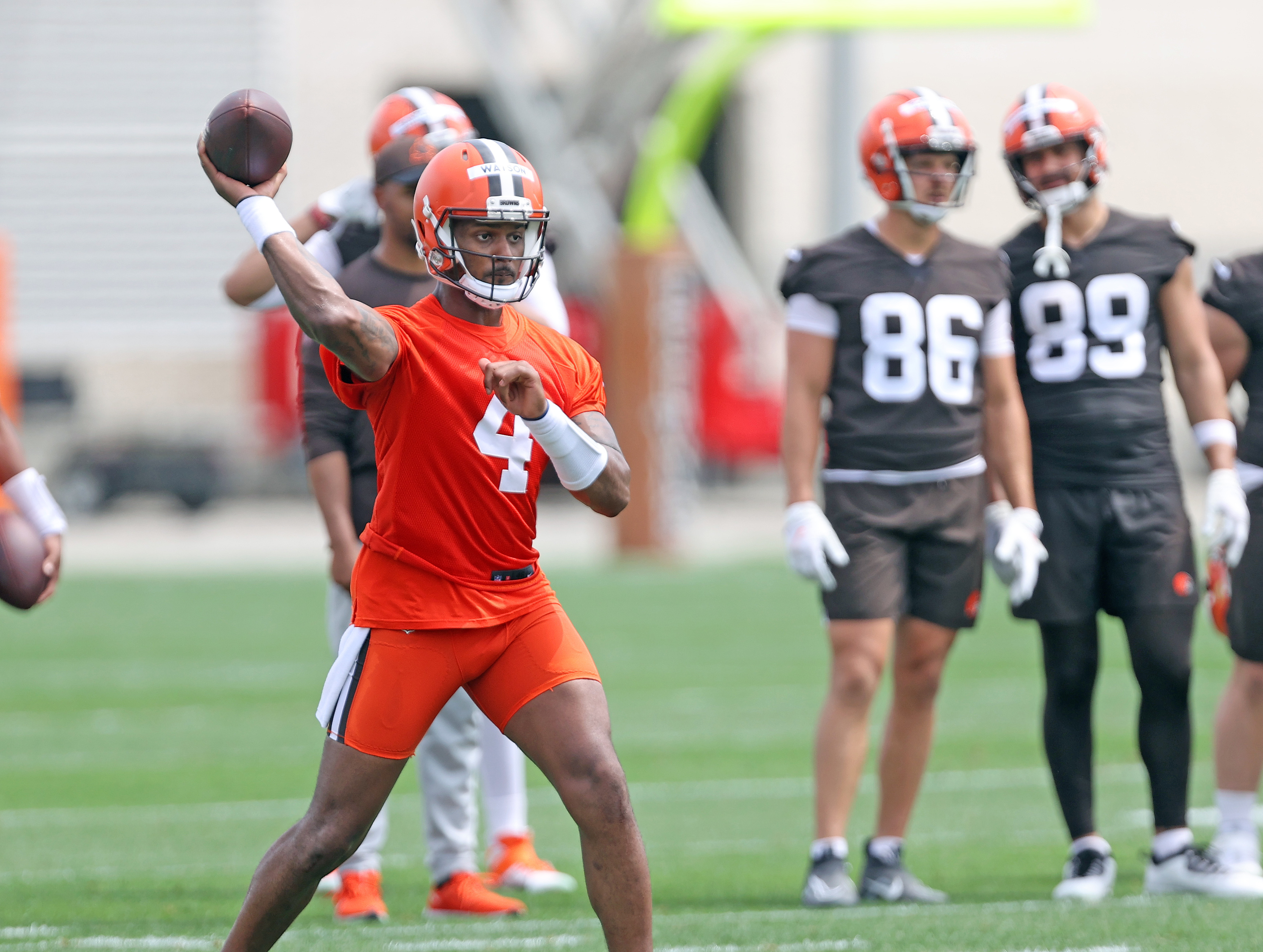 Deshaun Watson Is Looking Sharp In The Red Zone At Camp