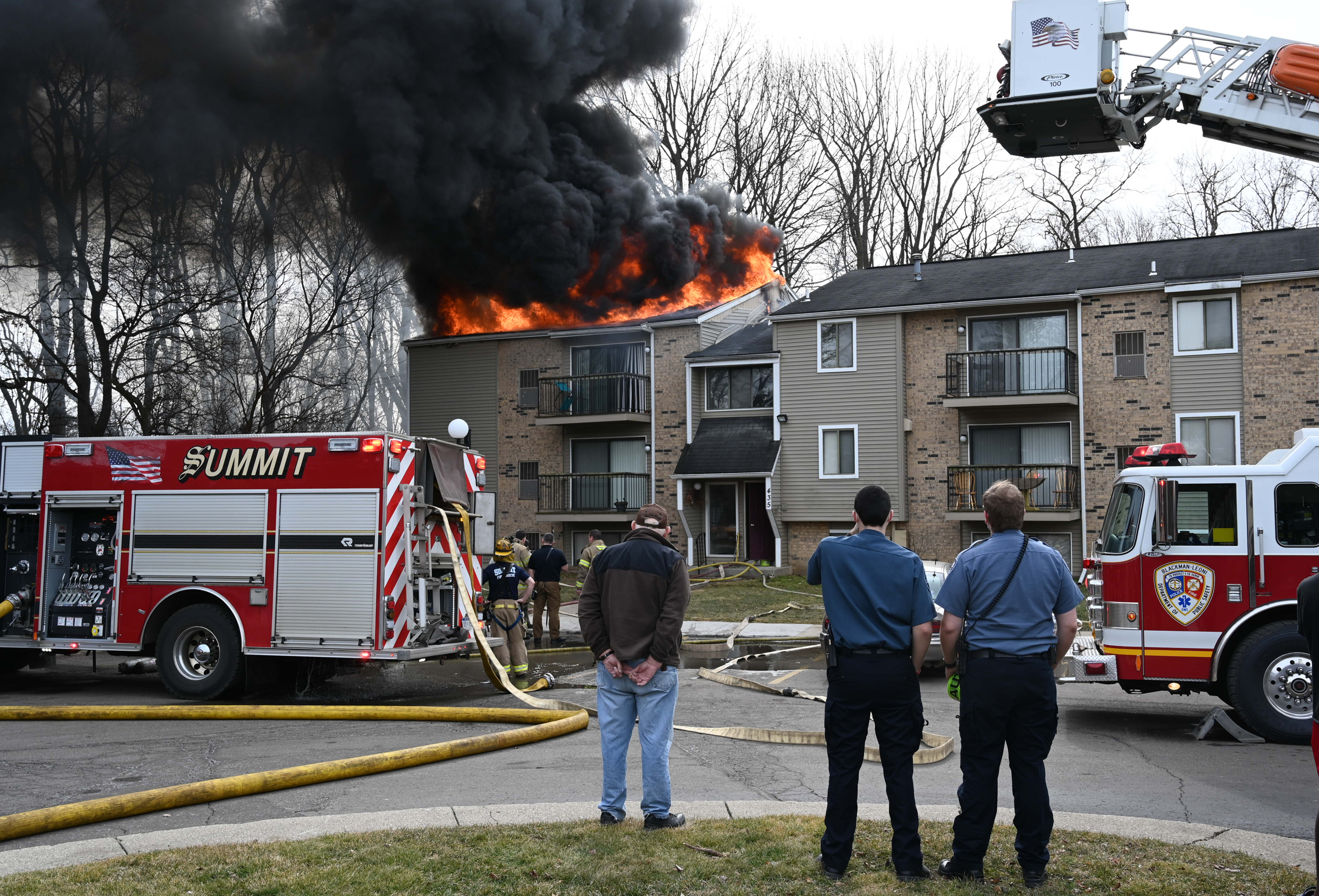 Apartment Building Fire Near Jackson Mlive Com