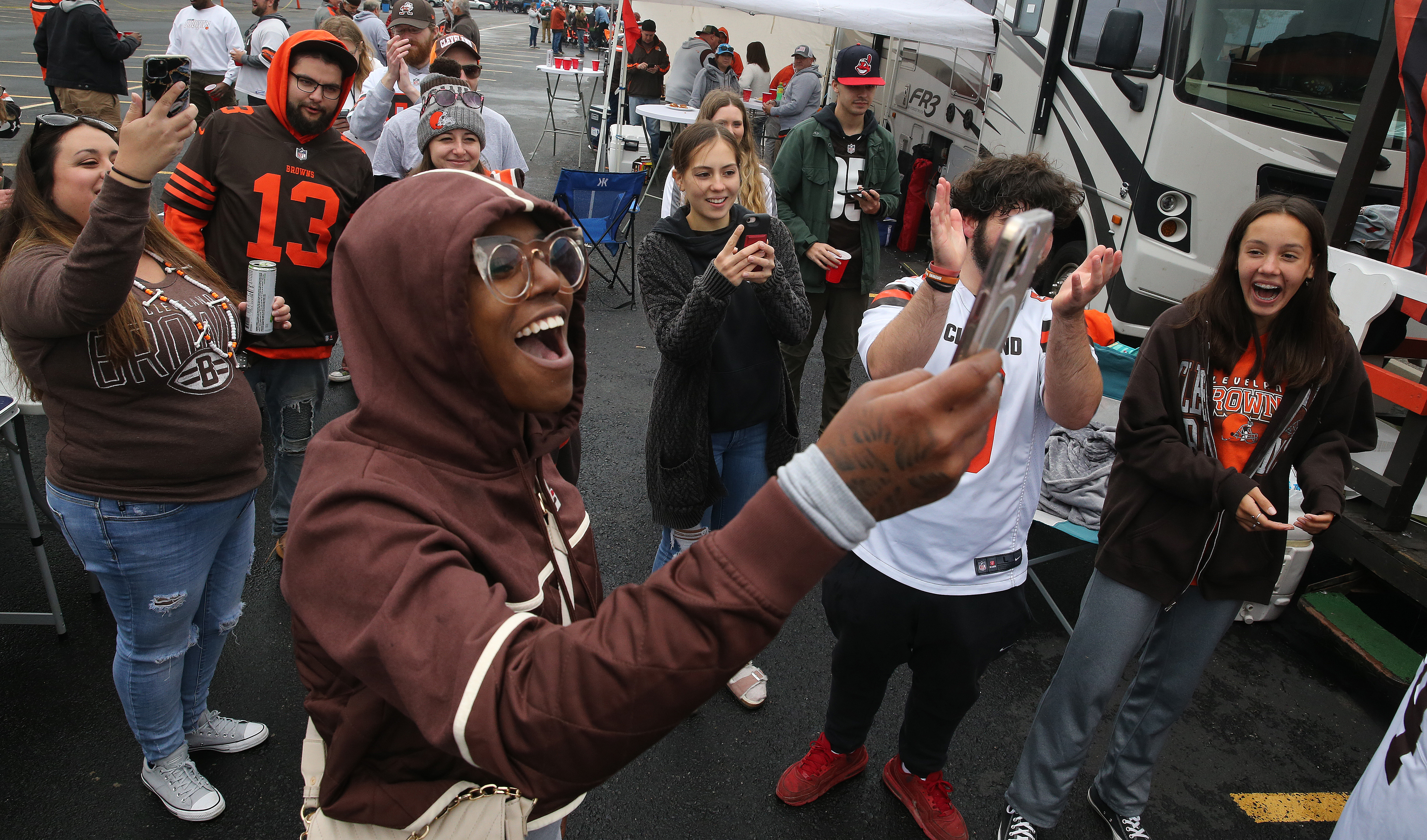 Photos: Browns Fans Enjoy Draft Tailgate