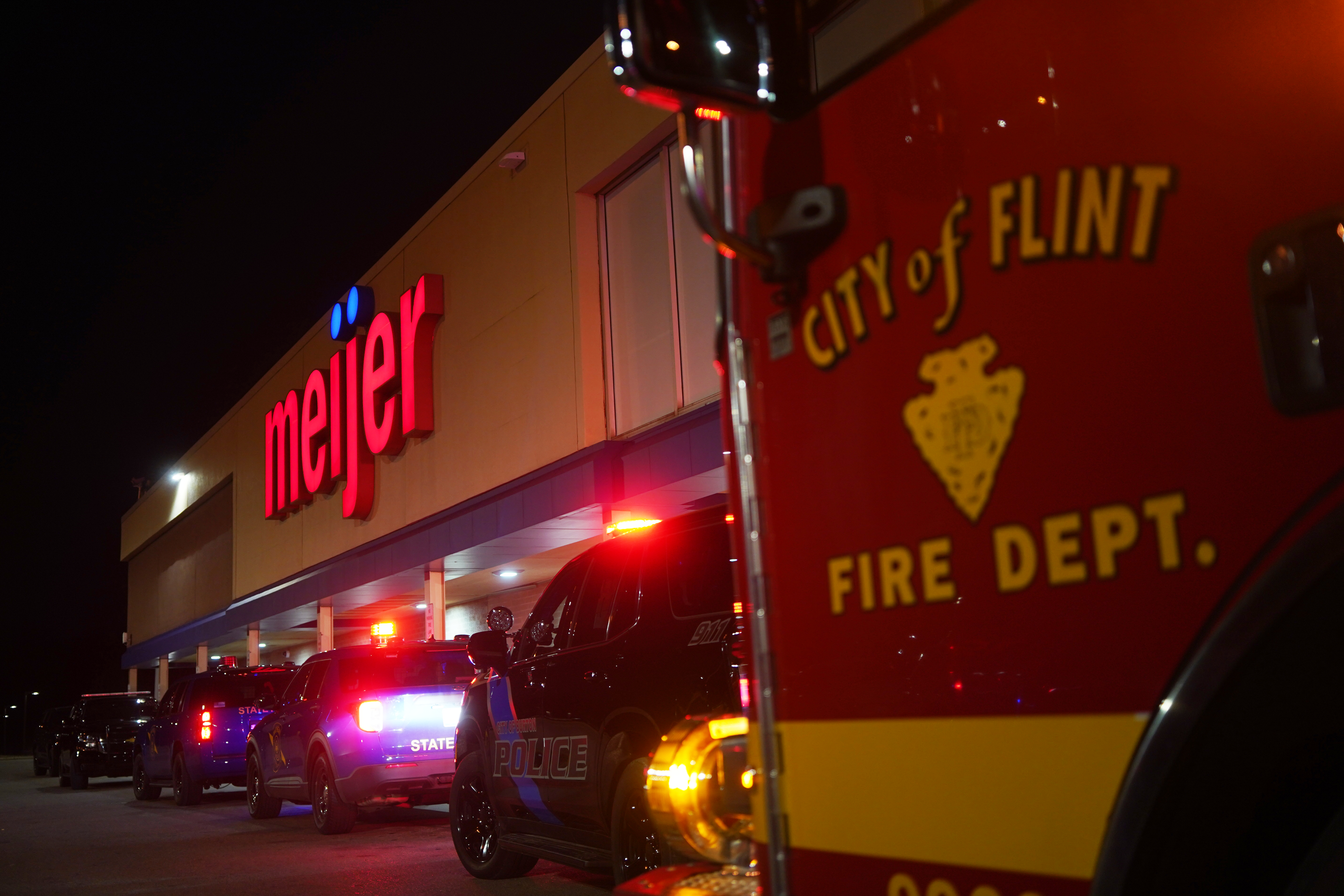 Police firefighters team with Burton Meijer for Shop with a Hero