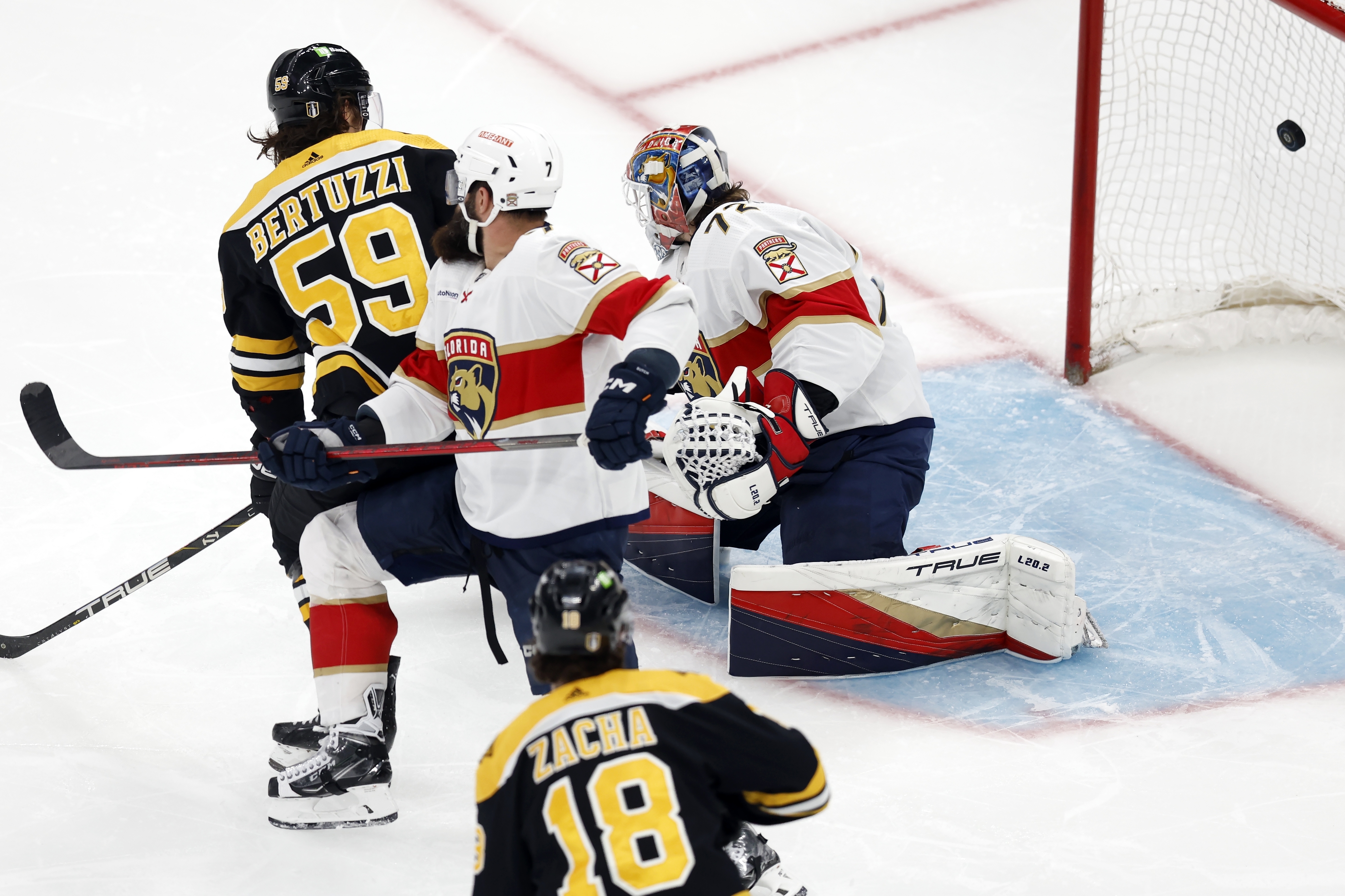 Panthers oust record-setting Bruins 4-3 in OT in Game 7