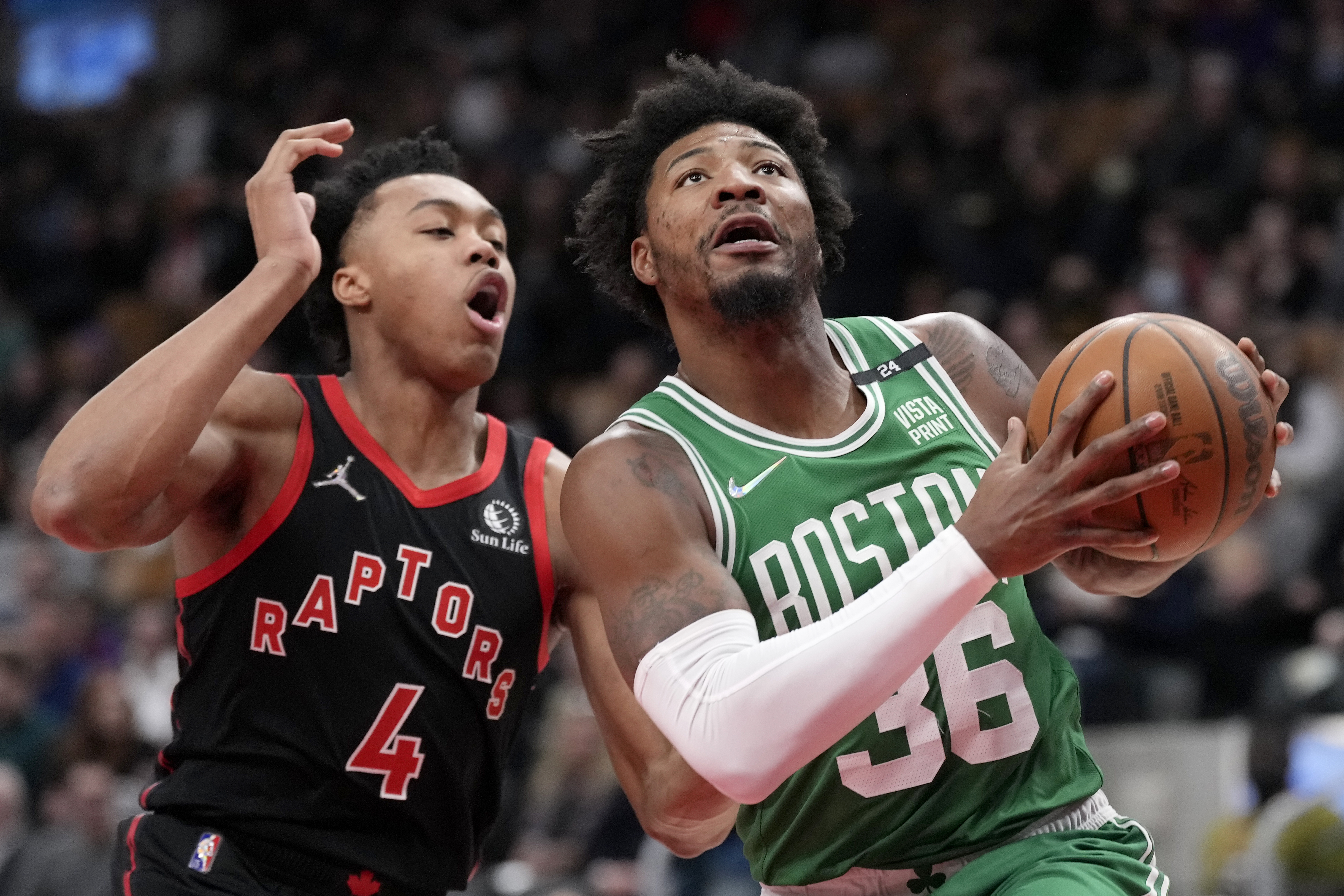 Hungry Raptors snap slump against Celtics