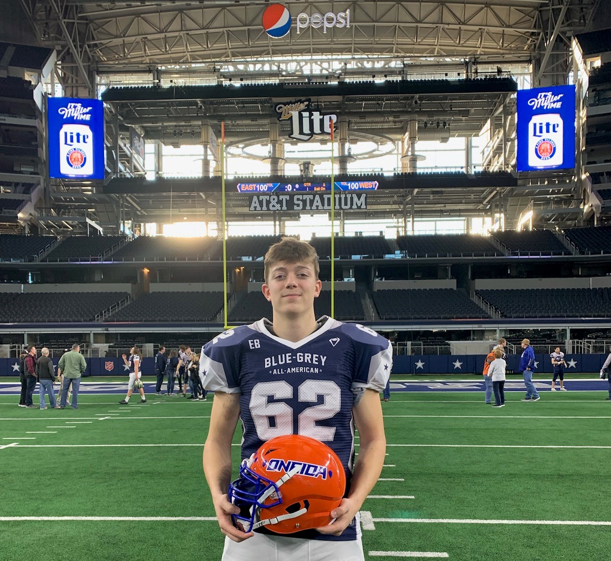 Oneida's Hunter West recounts playing in All-American football