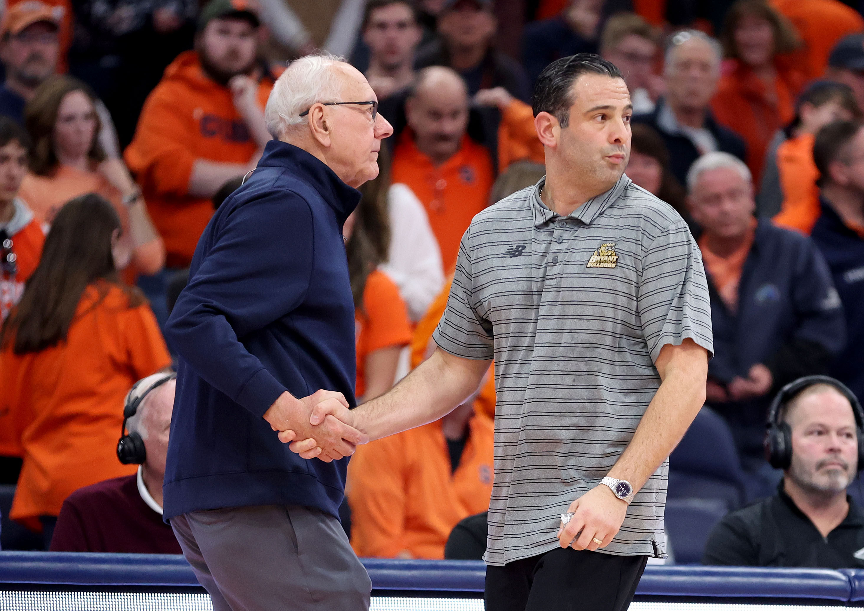 Jim Boeheim on postgame exchange with Bryant coach Jared Grasso: 'He gave  me a sarcastic apology' 