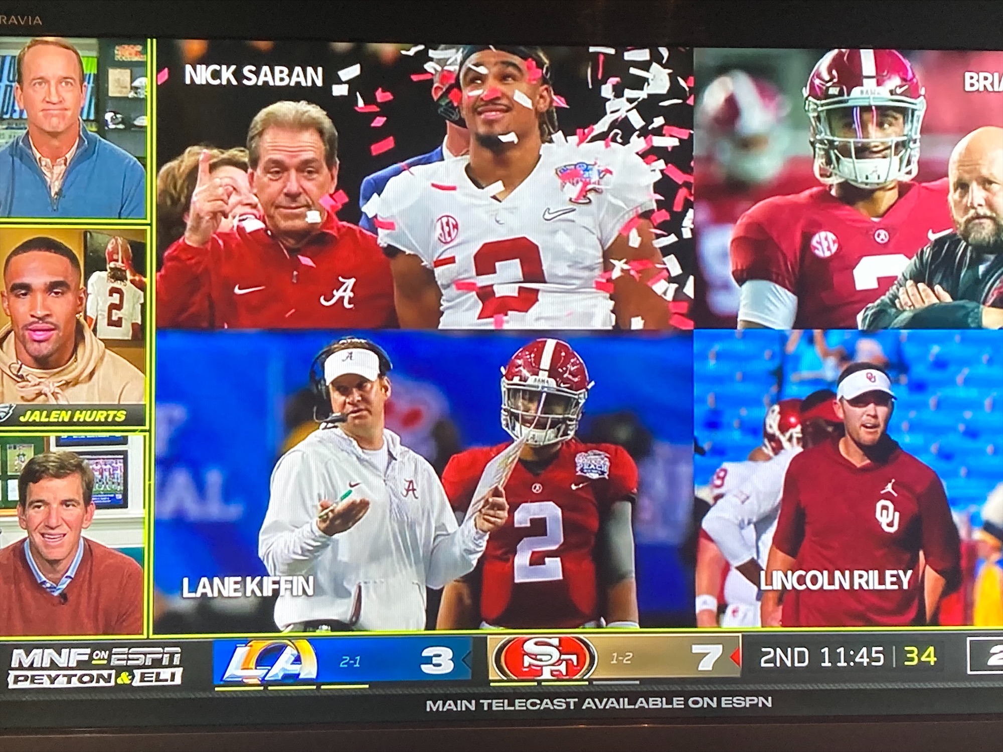 Jalen Hurts to appear with Peyton and Eli Manning on ESPN's