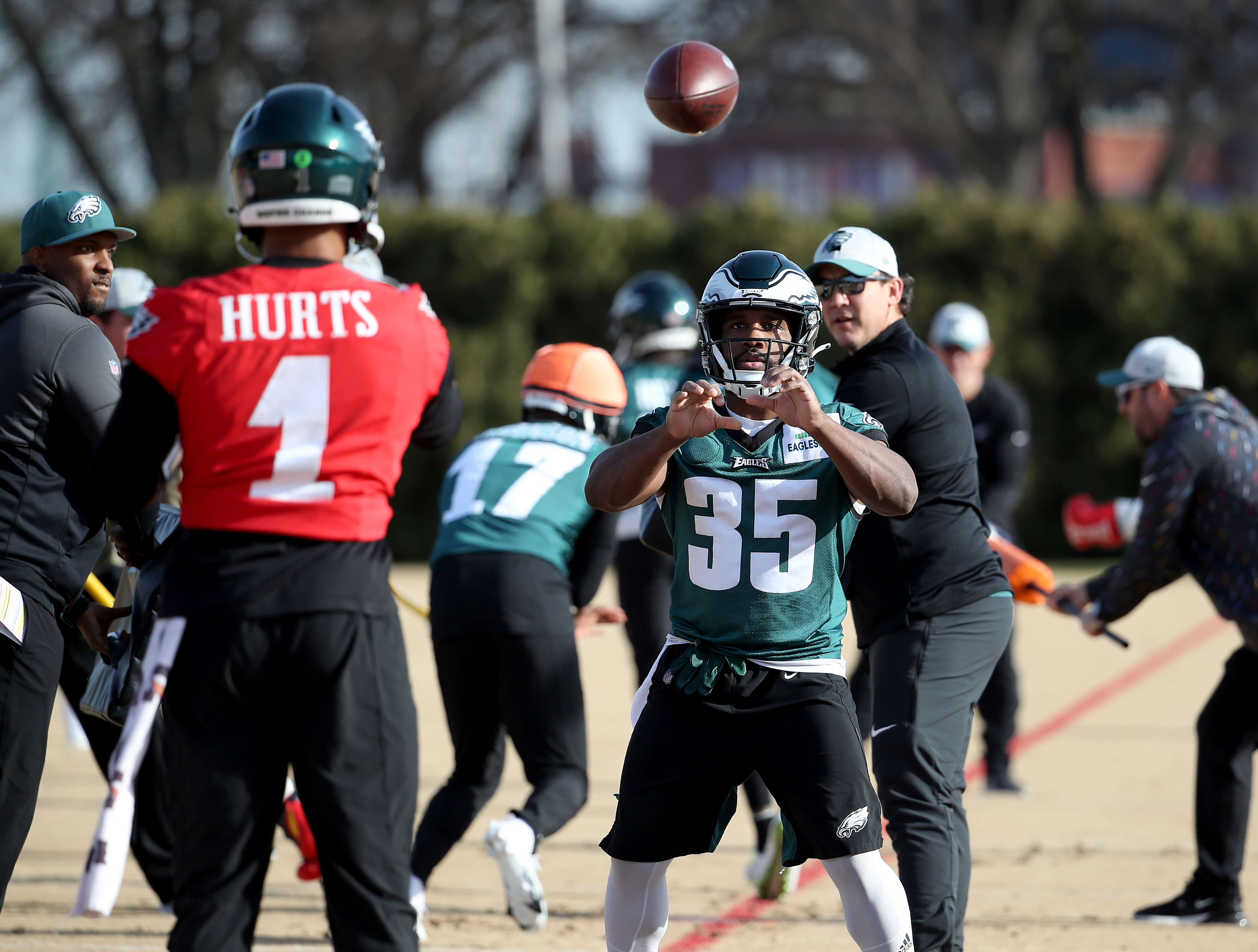 Philadelphia Eagles hold practice at the NovaCare Complex, Dec. 16 ...