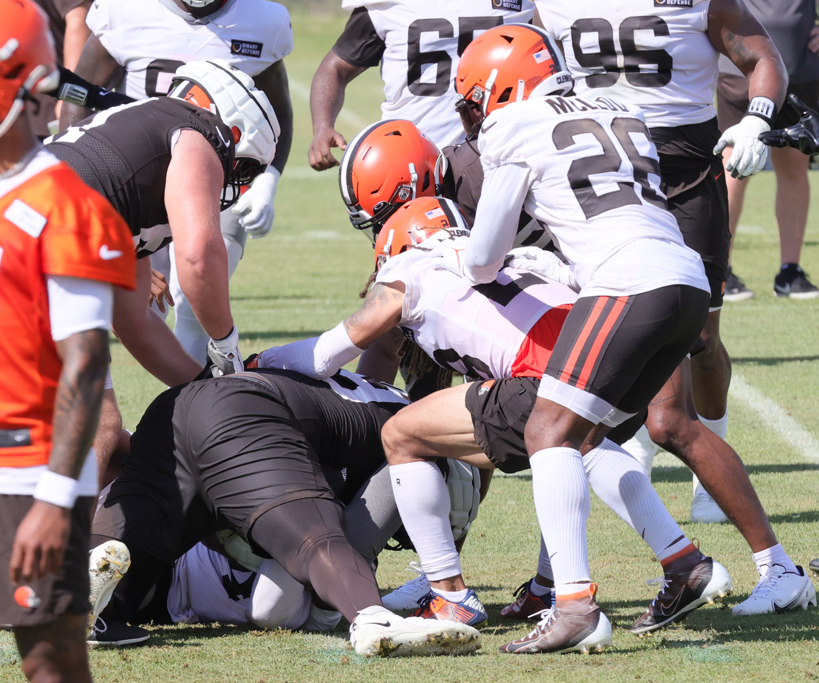 WATCH: Myles Garrett shows no mercy at his youth camp