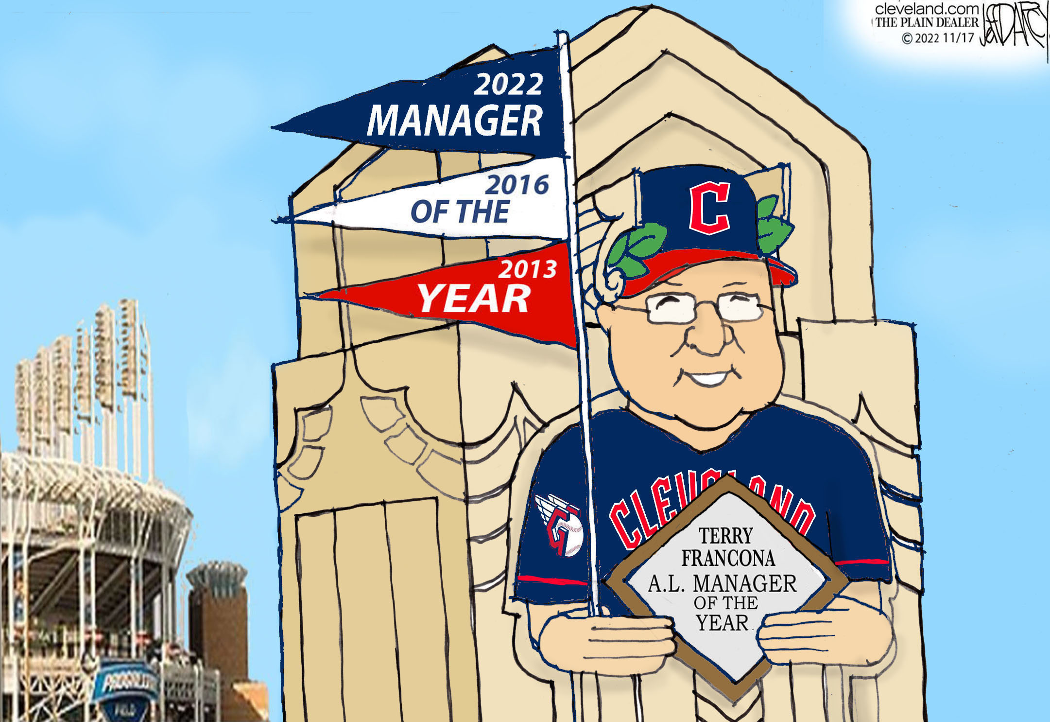 Store Poseidontee on X: Terry Francona Cleveland Indians Guardians 2013 –  2023 Thank You For The Memories T-shirt BUY IT NOW :    / X