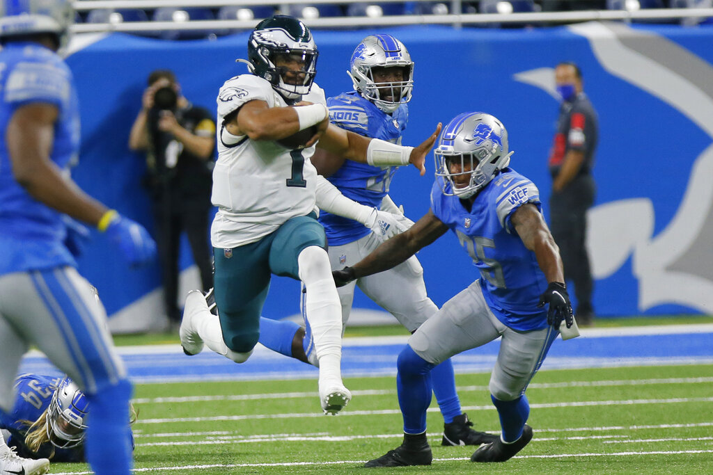 NFL roundup: Jalen Hurts, Eagles too much for Lions in opener, 38-35