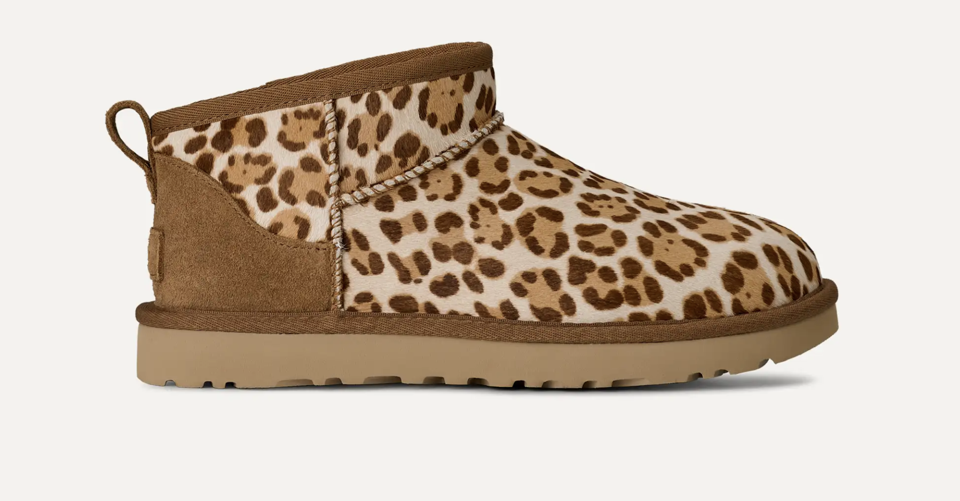 新品 UGG CLASSIC MINI  LEOPARD 25cm New UGG boots Plains collection features Ultra Mini and Tazz II