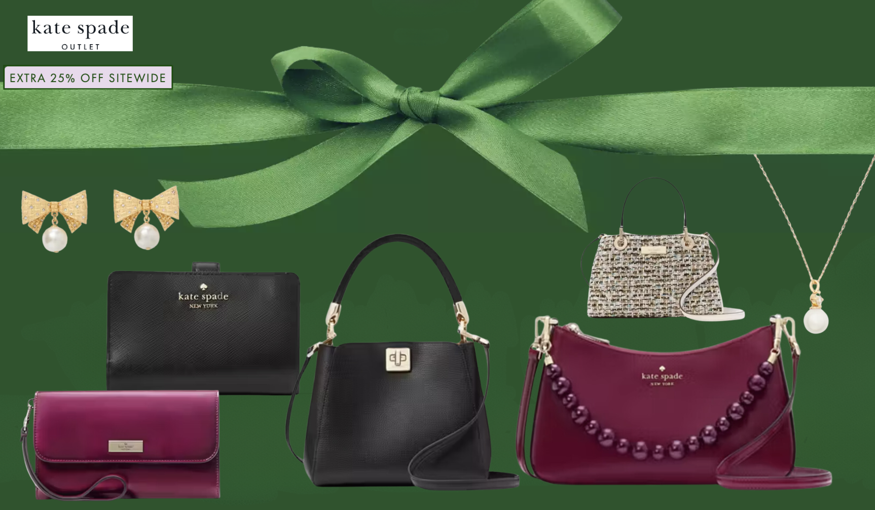 Kate Spade Outlet is offering an extra 25% off sitewide  display picture 1