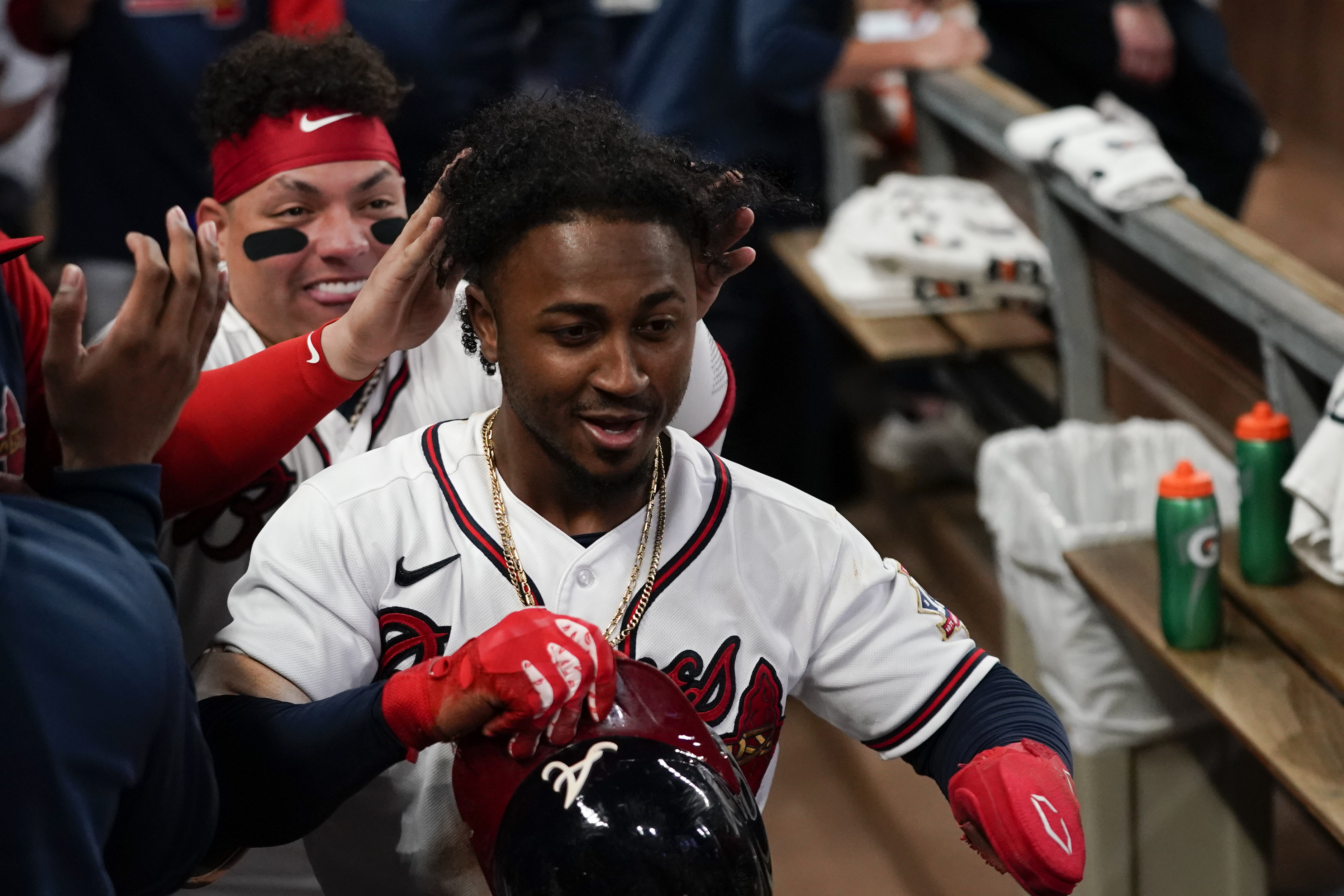 Lucky lumber: Rosario's hot bat leads Braves to Series
