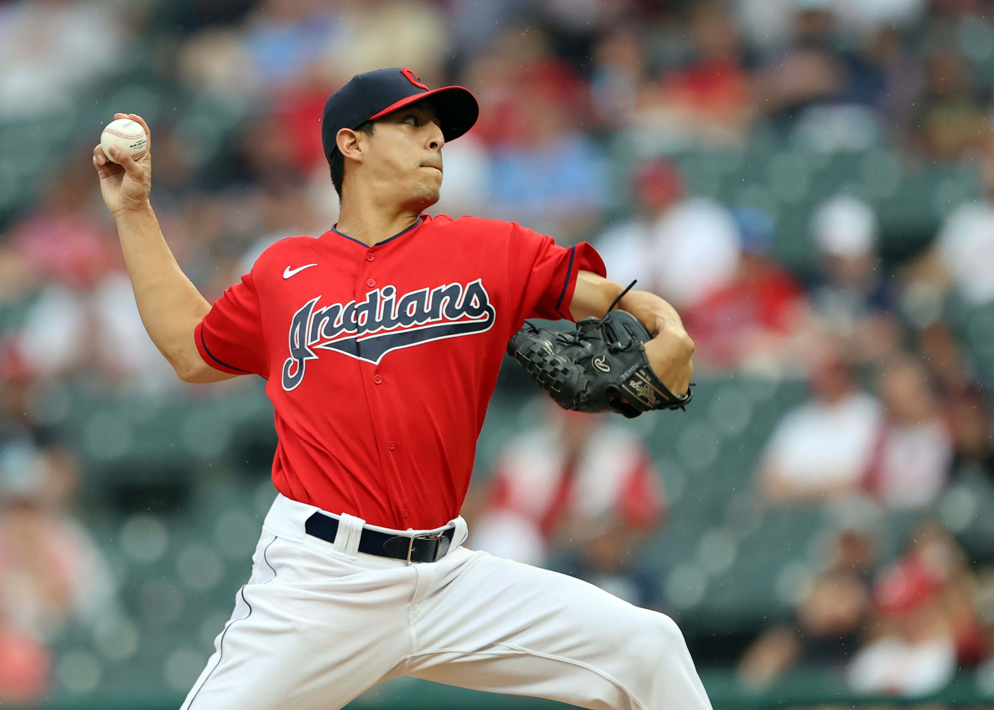 Justin Garza of the Boston Red Sox delivers a pitch against the News  Photo - Getty Images