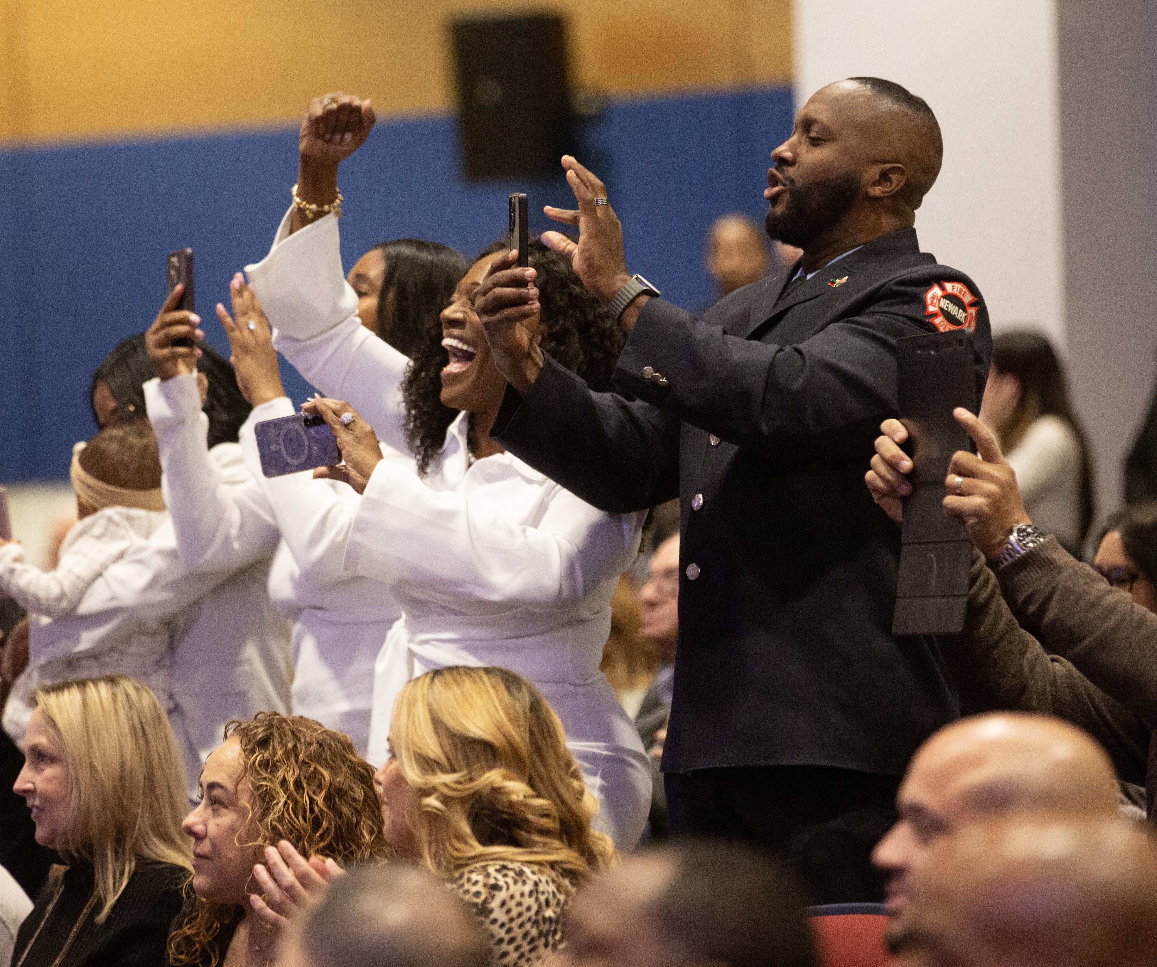 The graduation ceremony for the new class of Newark Police officers ...