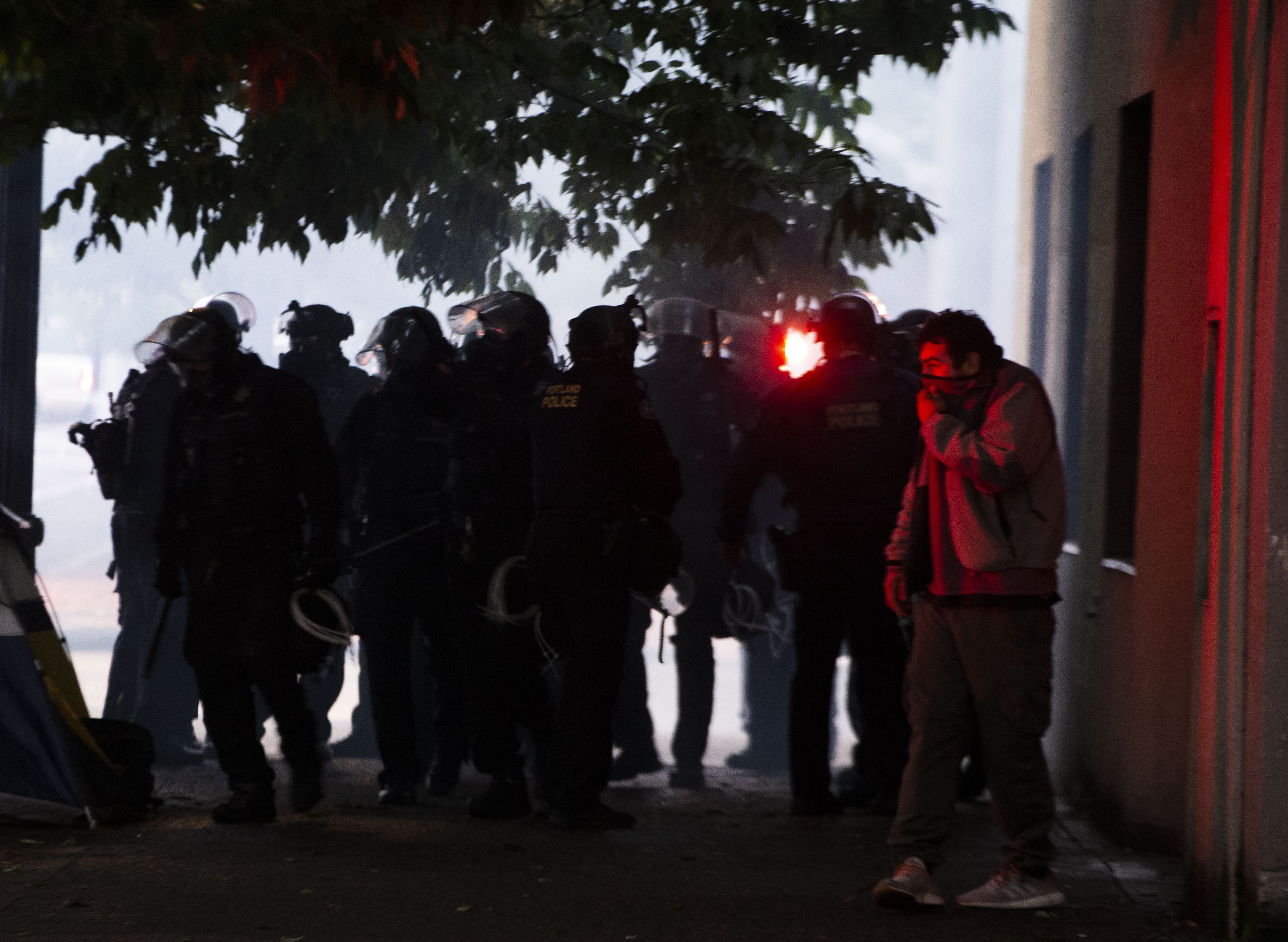 Second night of protests in downtown Portland - oregonlive.com