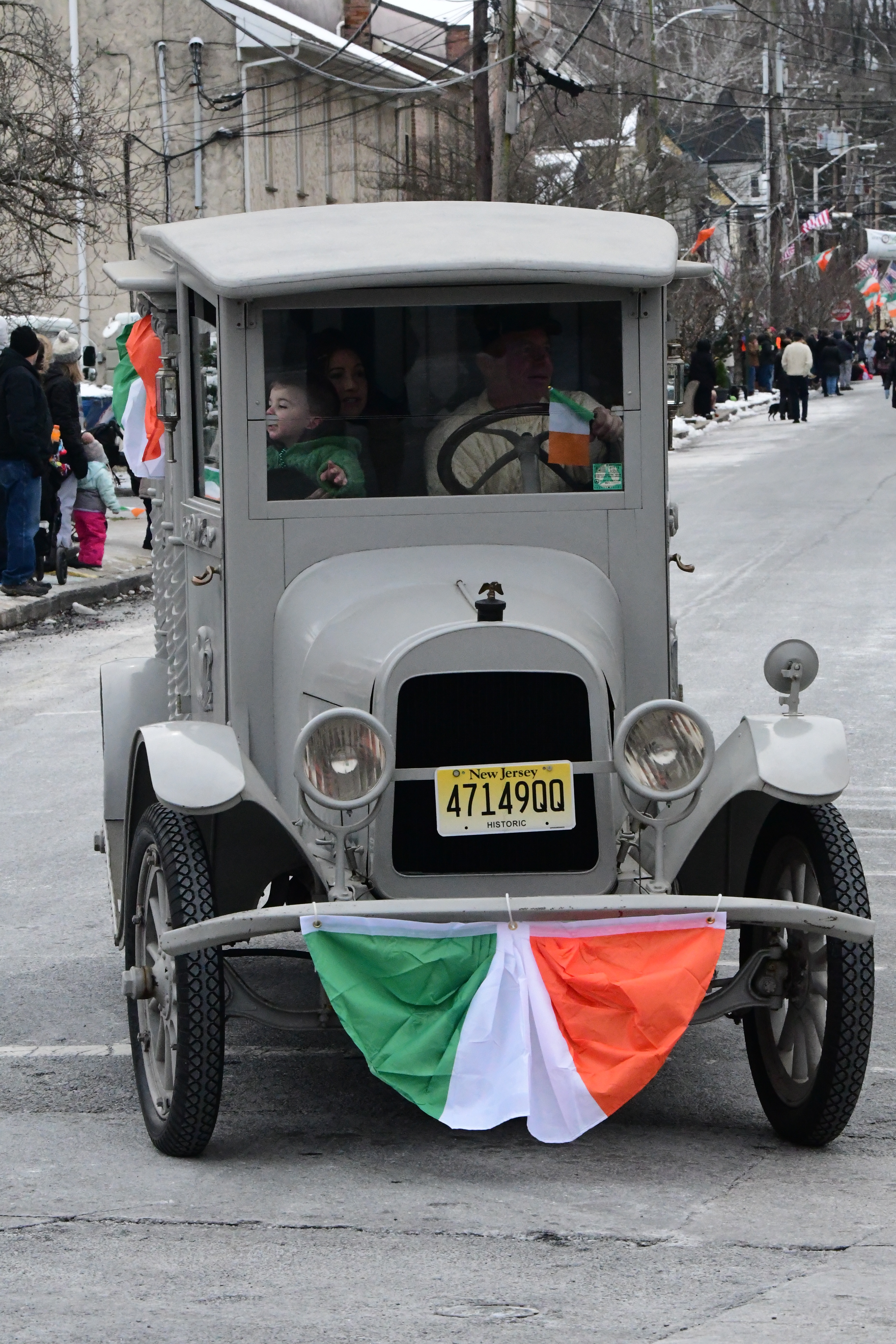 The 2022 St Patrick's Day Parade hosted by the Friendly Sons of St Patrick Hunterdon County took place in Clinton on March 13. Here, Finnegan's Wake - 1919 Wooden Hearse driven by Rich Maguire of Warren Hills Memorial Home.