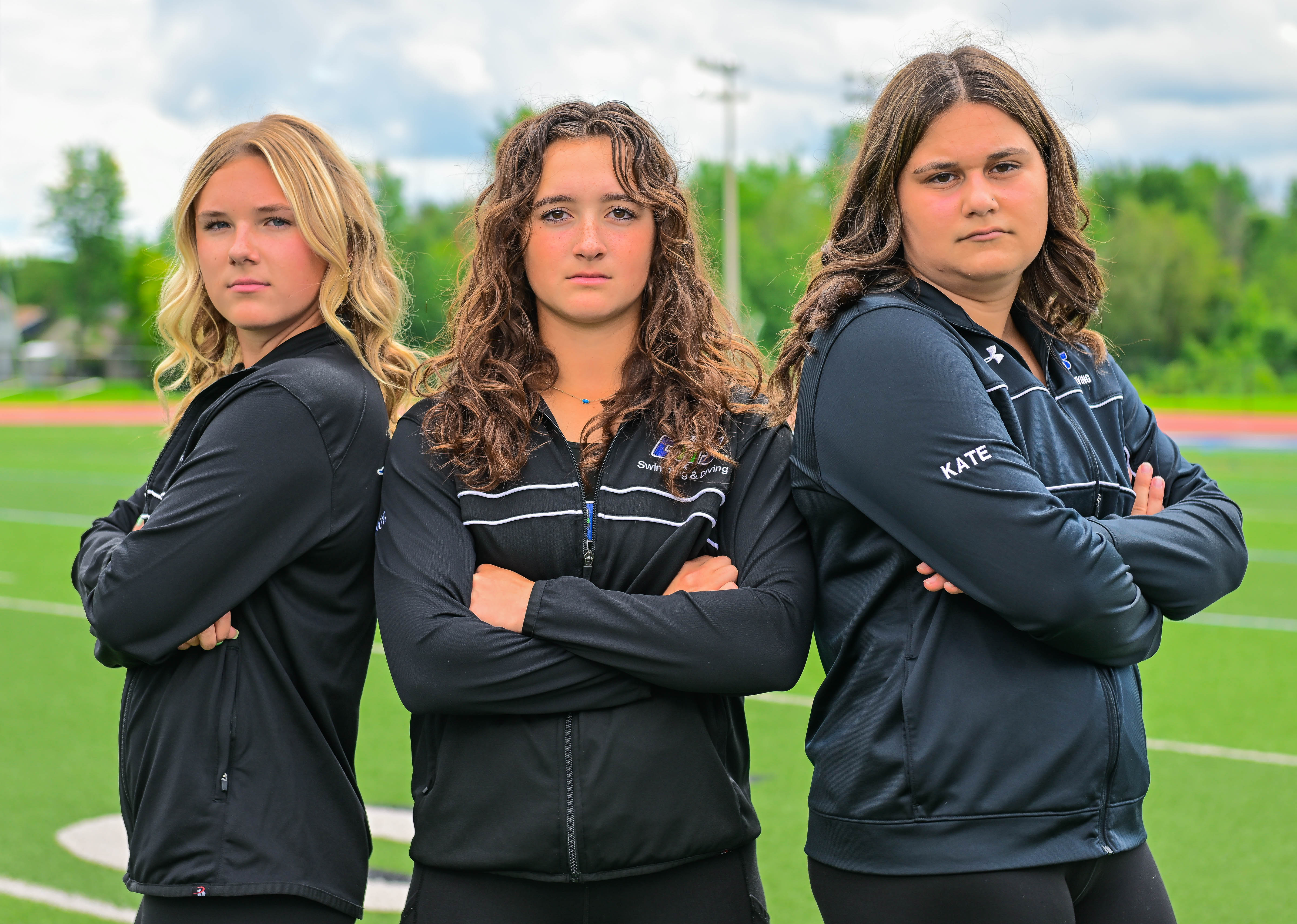 Section III girls swimming media day fun 2023 - syracuse.com