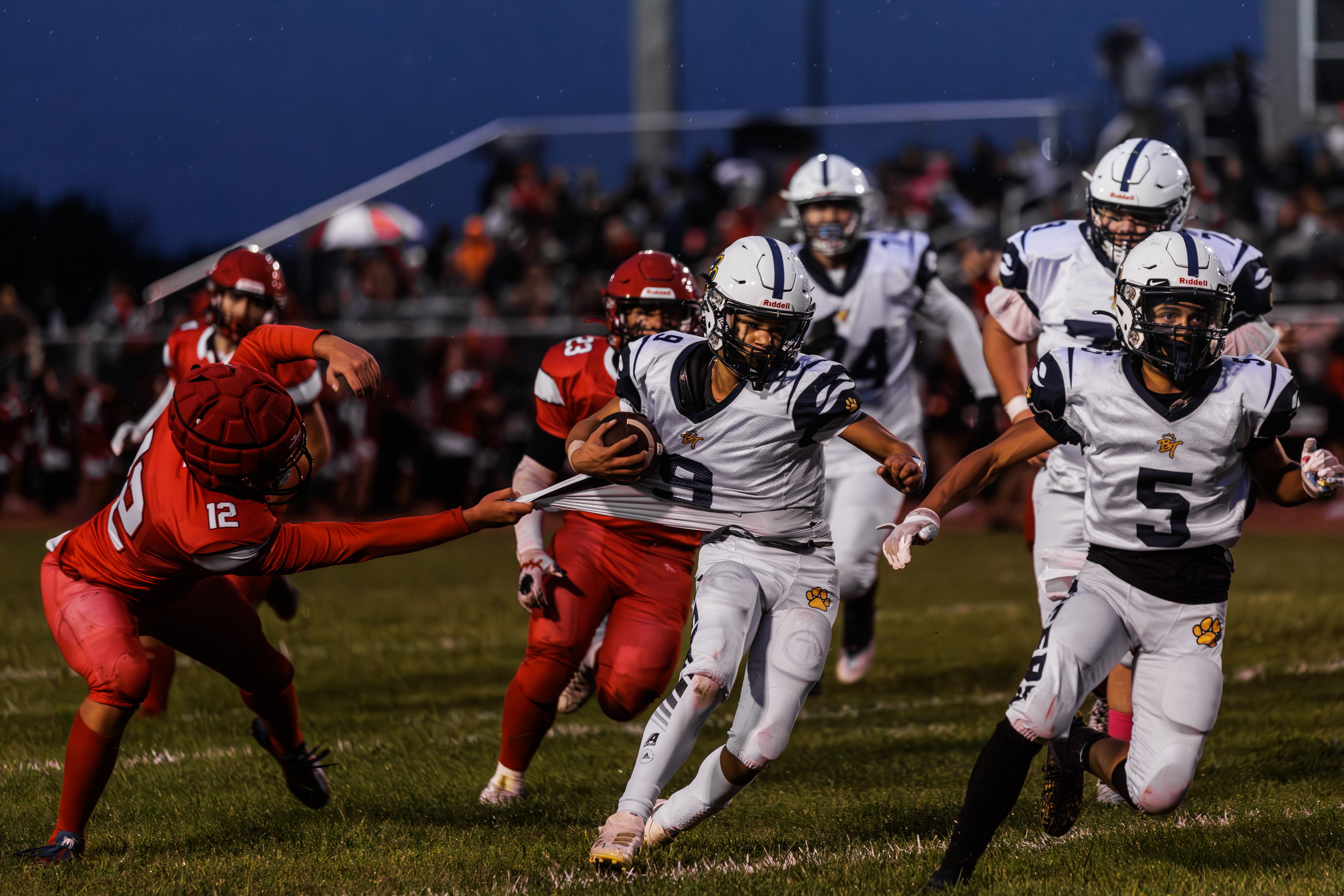 Burton Bendle battles Burton Bentley in high school football