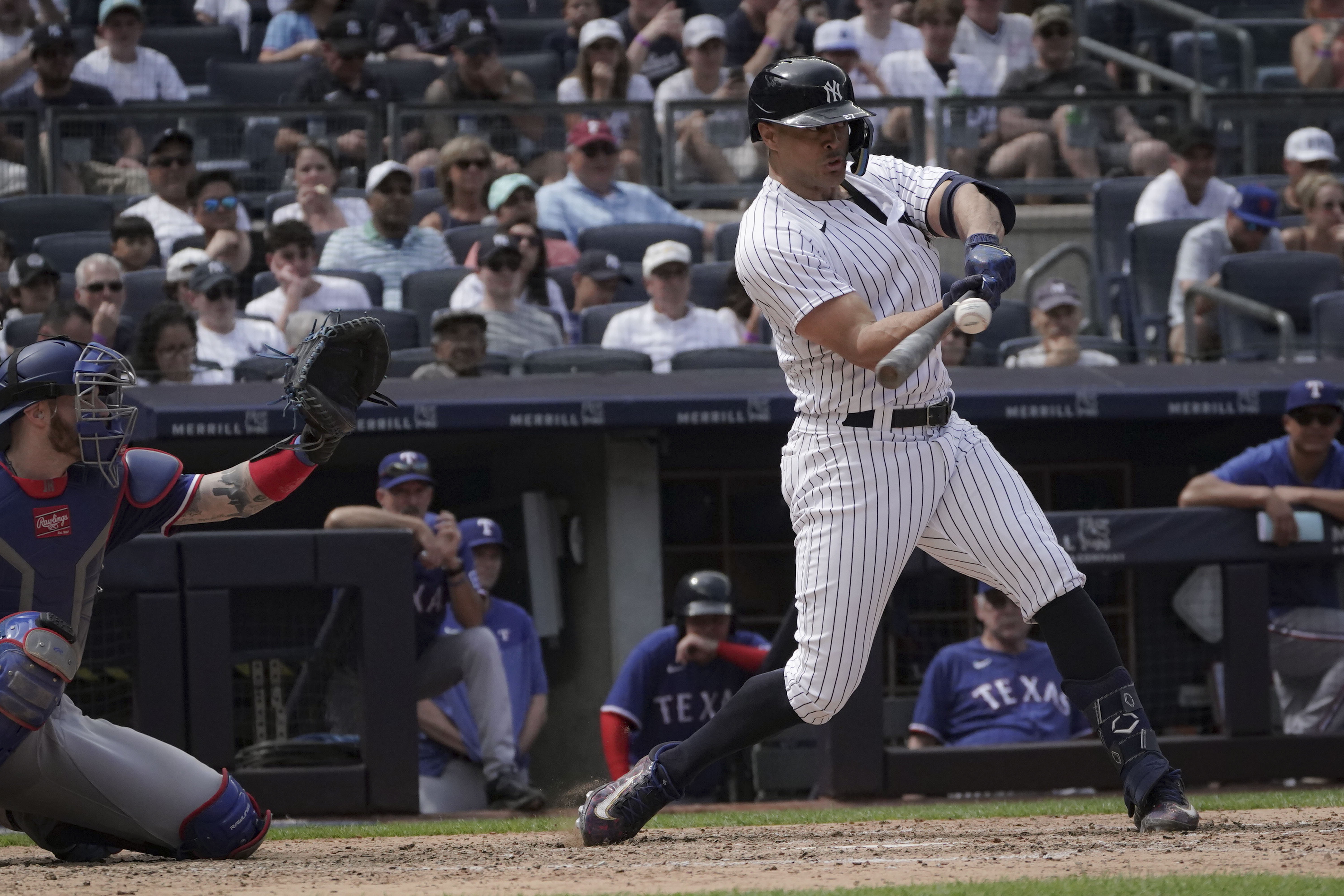 New York Yankees news: Giancarlo Stanton exits game custom yankees