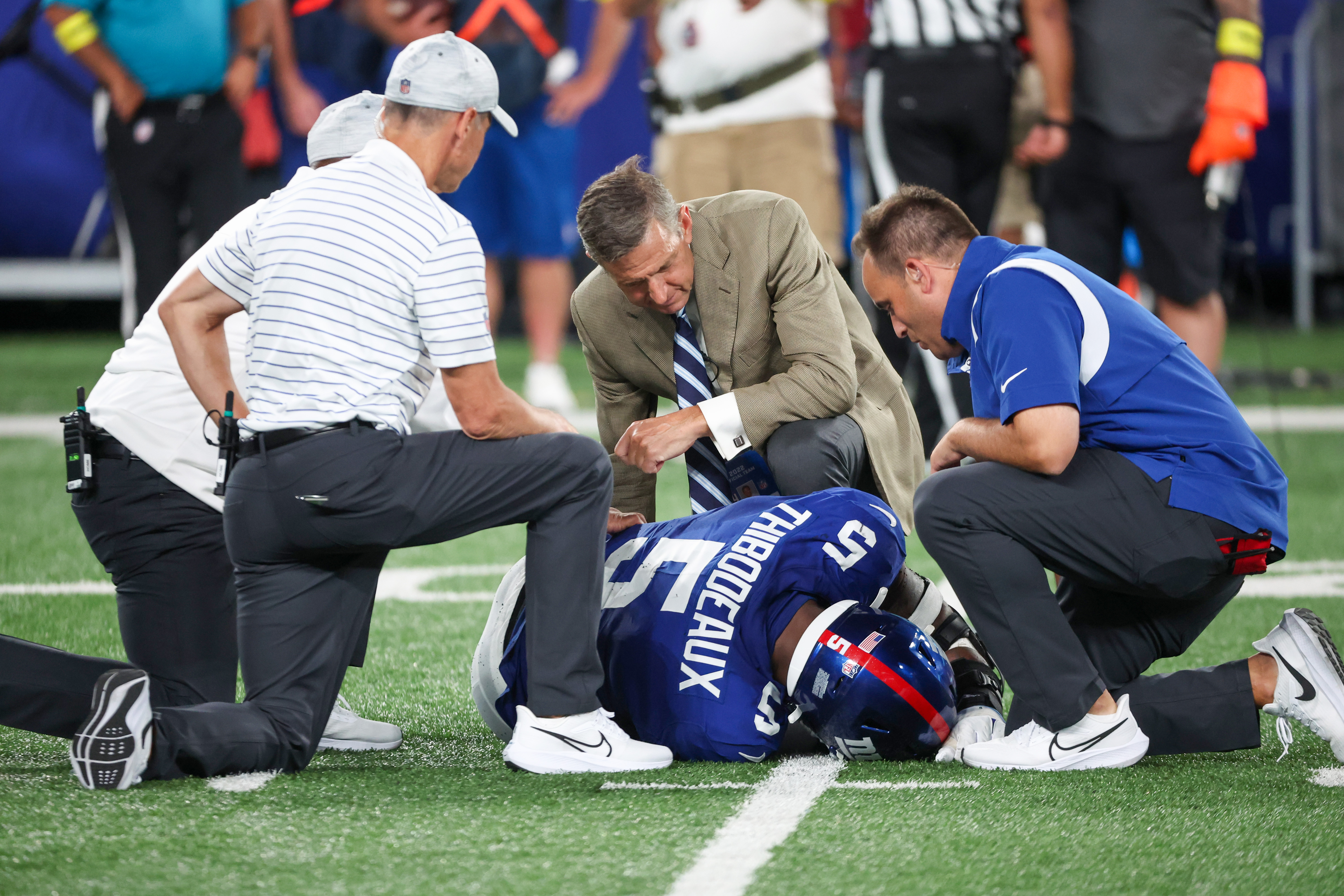 New York Giants wide receiver Alex Bachman (81) during an NFL preseason  football game against the