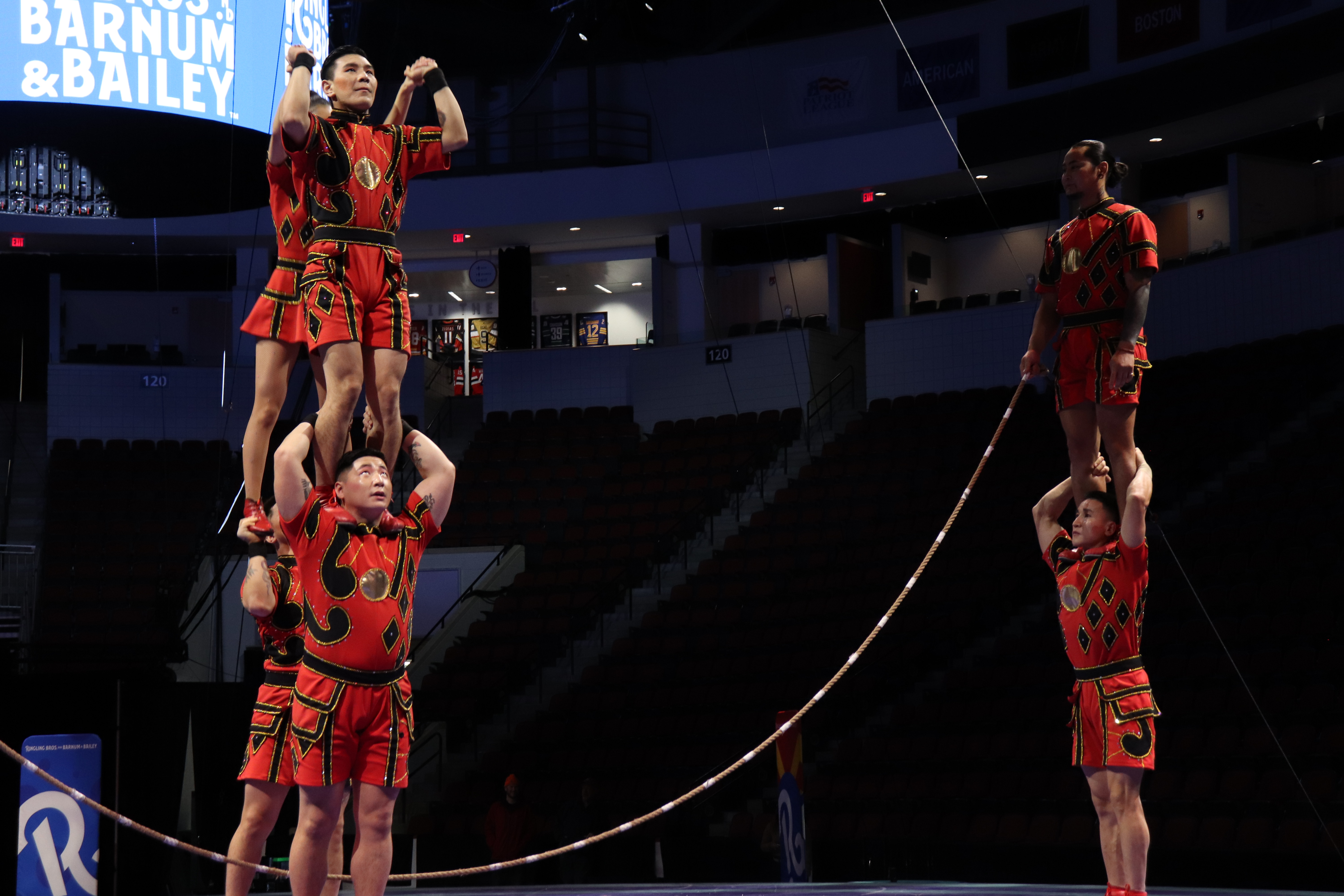 'The Greatest Show On Earth' circus performers and set at Boston's ...