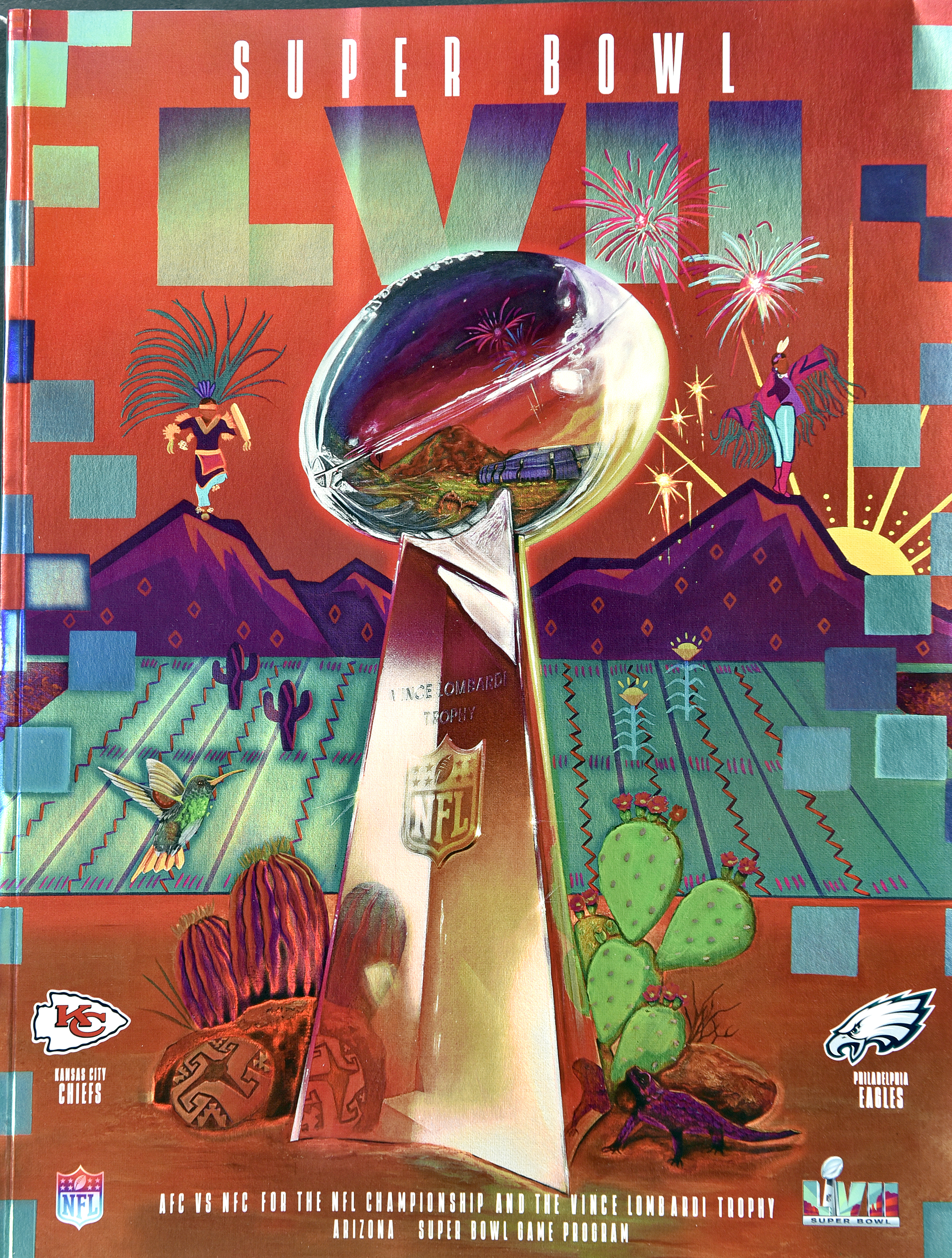 Commemorative 2023 Super Bowl LVII Ticket Eagles Chiefs - Customizeable