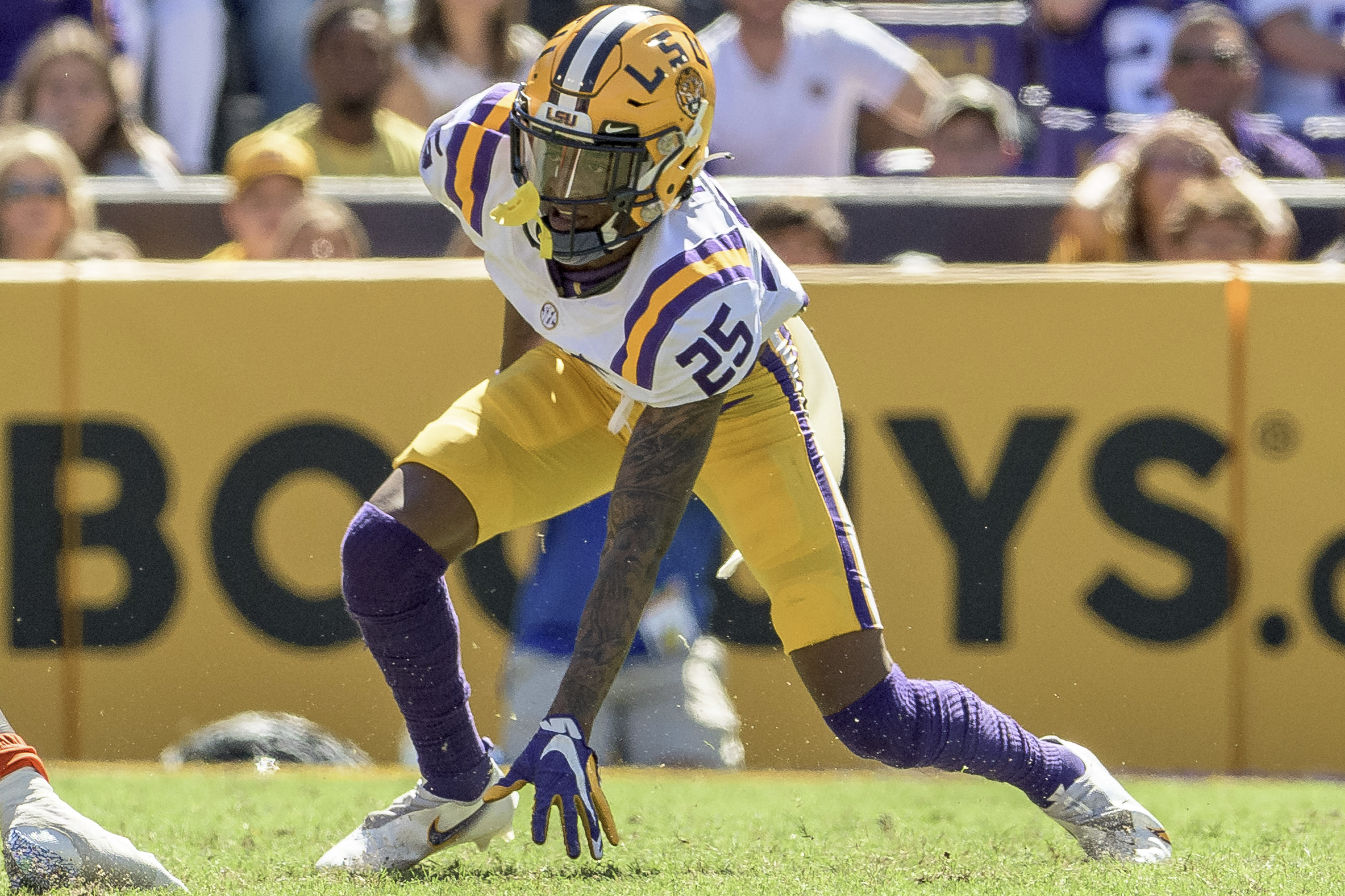 Cordale Flott makes leaping interception for LSU - ESPN Video