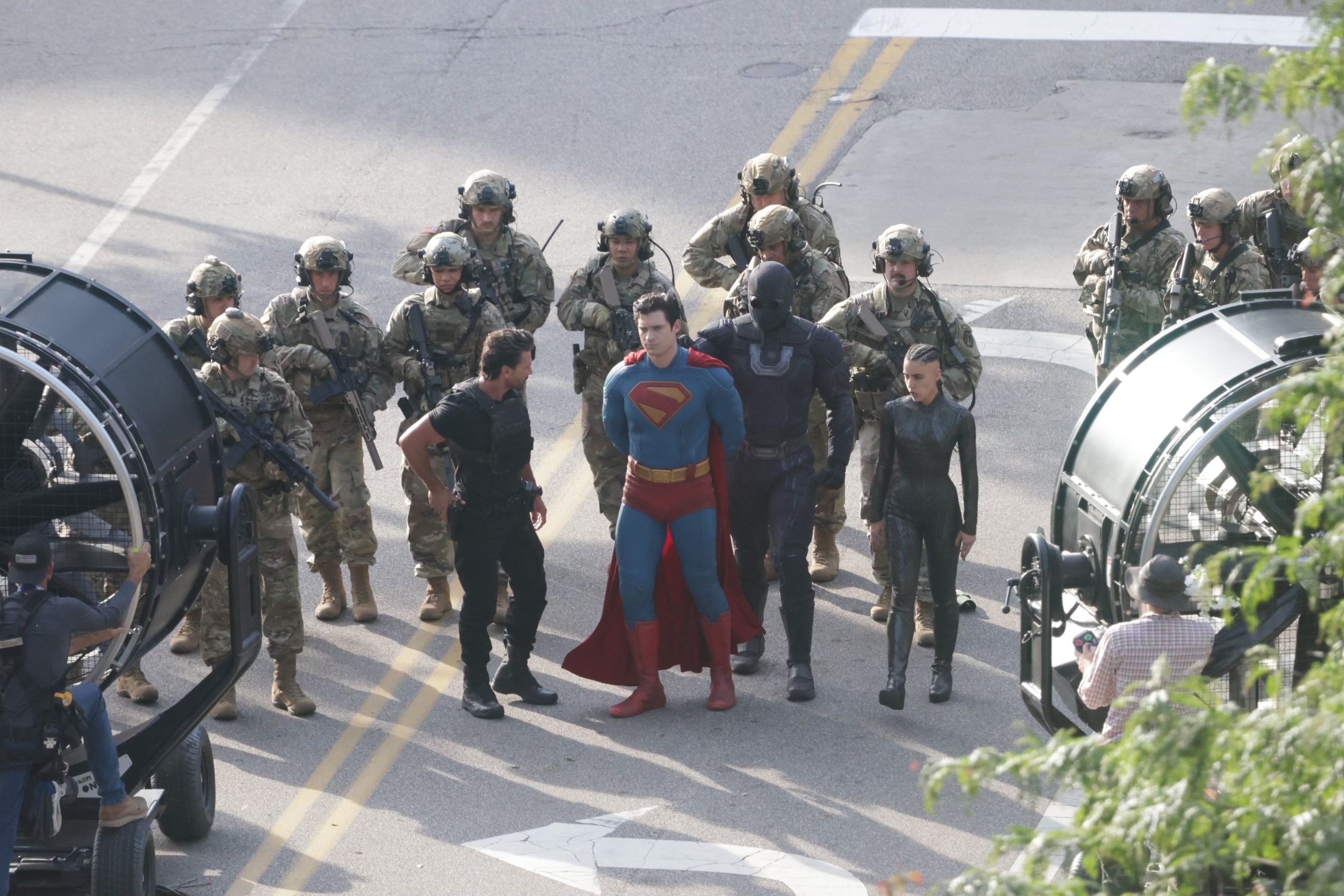 Filming continues on set of Superman in downtown Cleveland, June 25