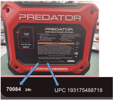 Harbor Freight Tools recalls Predator 2000 watt power stations due to shock  hazard. - masslive.com