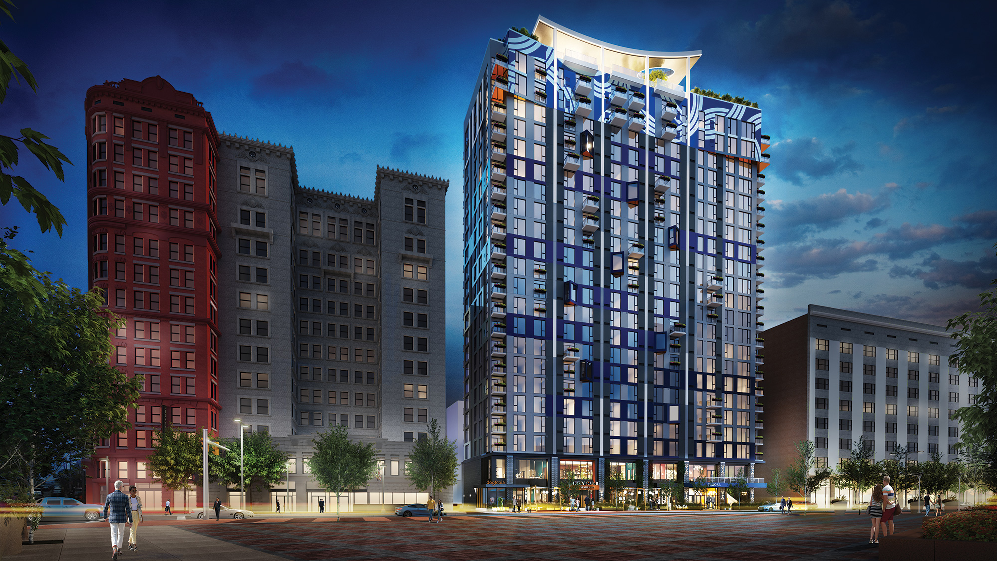 Presque terminés, les appartements du New City Club sur Euclid Avenue comprendront de nouveaux concepts de restauration et de divertissement