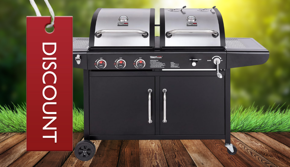 Amazon has this massive gas and charcoal grill on sale for its