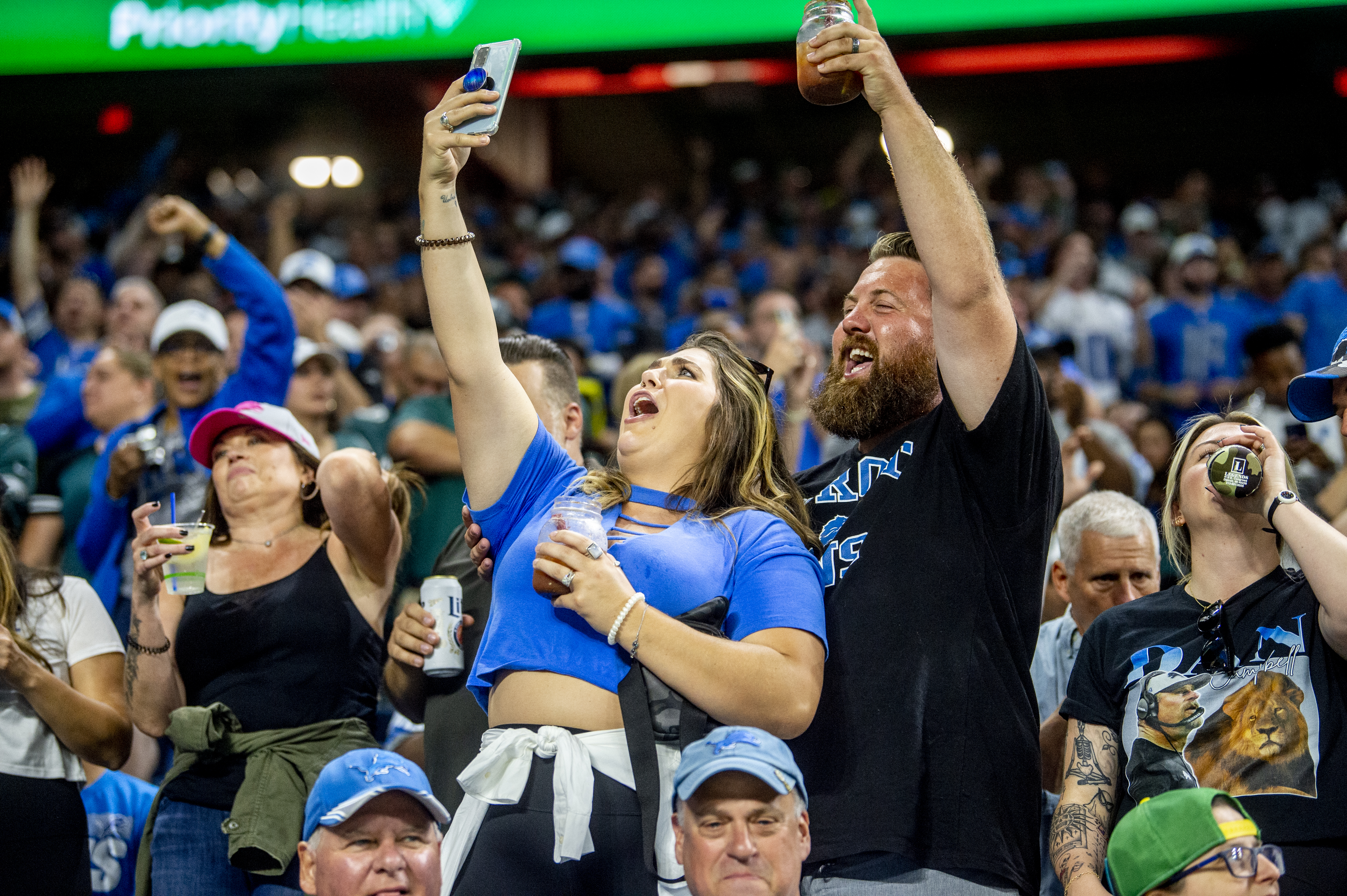 Detroit Lions fans fill Ford Field in season-opener against Philadelphia  Eagles 