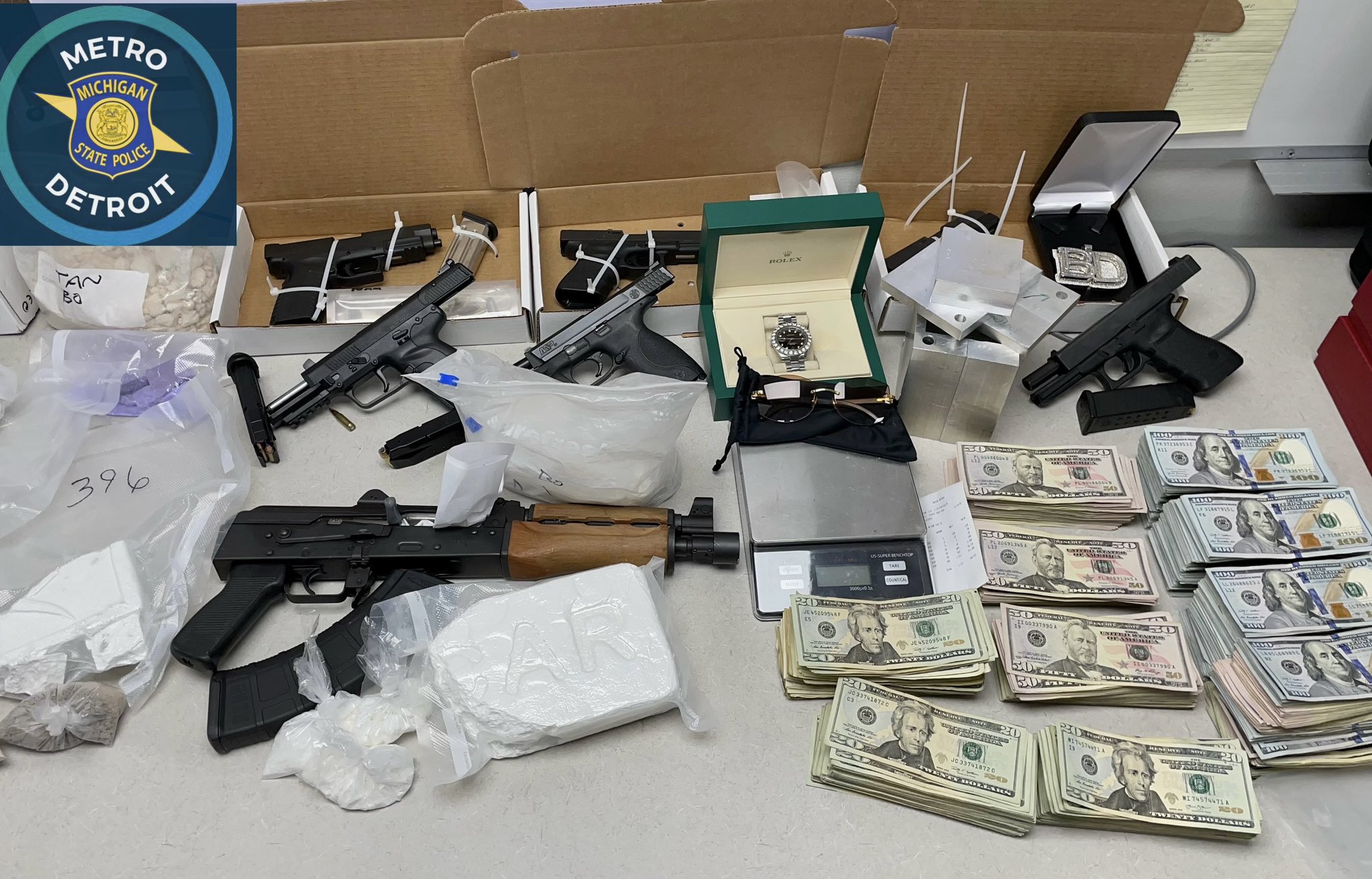 police seized 7 million suspected counterfeit cigarettes in preston raids Police seize 7 pounds of fentanyl, $190,000 in cash during raid at  Farmington Hills home