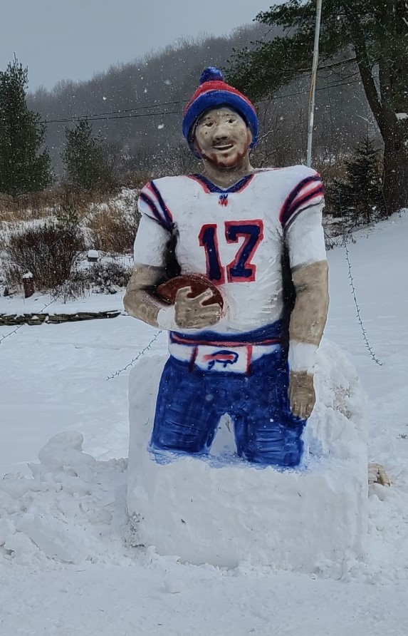 Bills' Josh Allen like you've never seen him before (Must-see snow