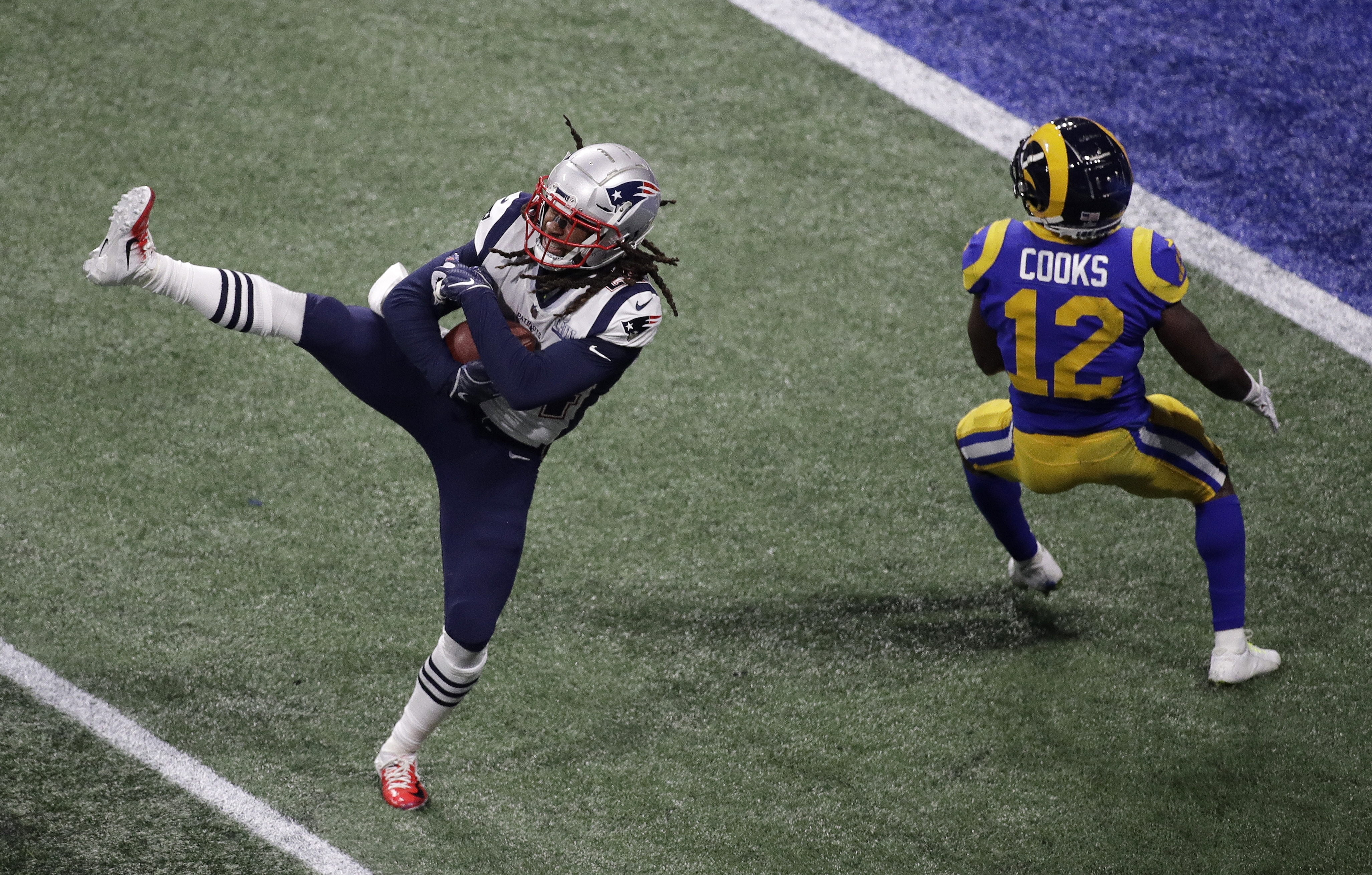 Stephon Gilmore Photo Super Bowl LIII Game Winning Interception 11x14 - New  England Picture