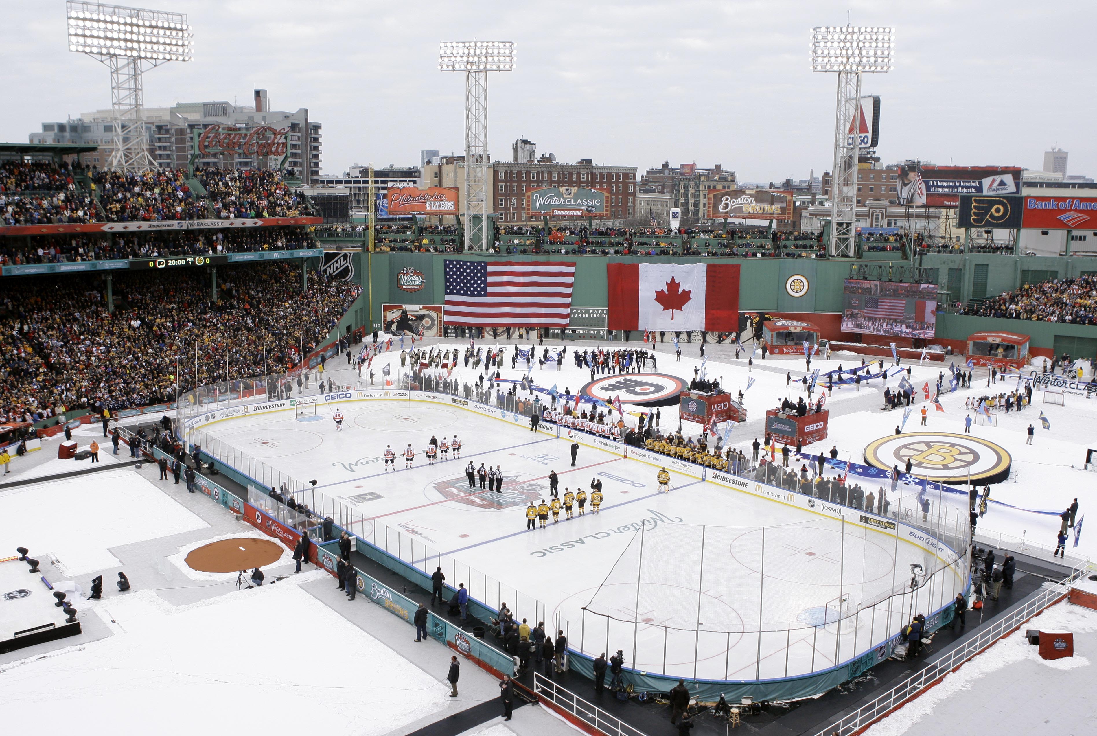 Fenway on full display for the NHL Winter Classic between the