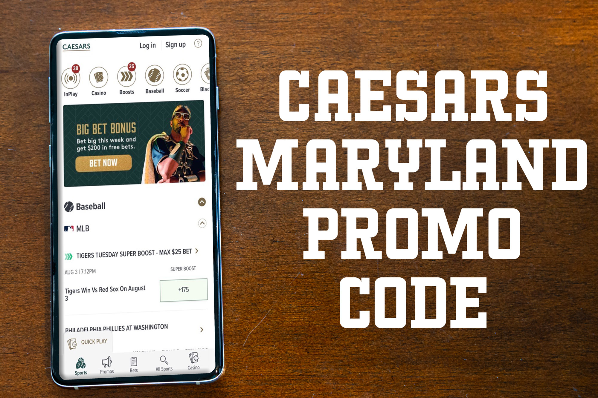 Caesars Sportsbook Maryland promo: $1,500 Thanksgiving first bet insurance  