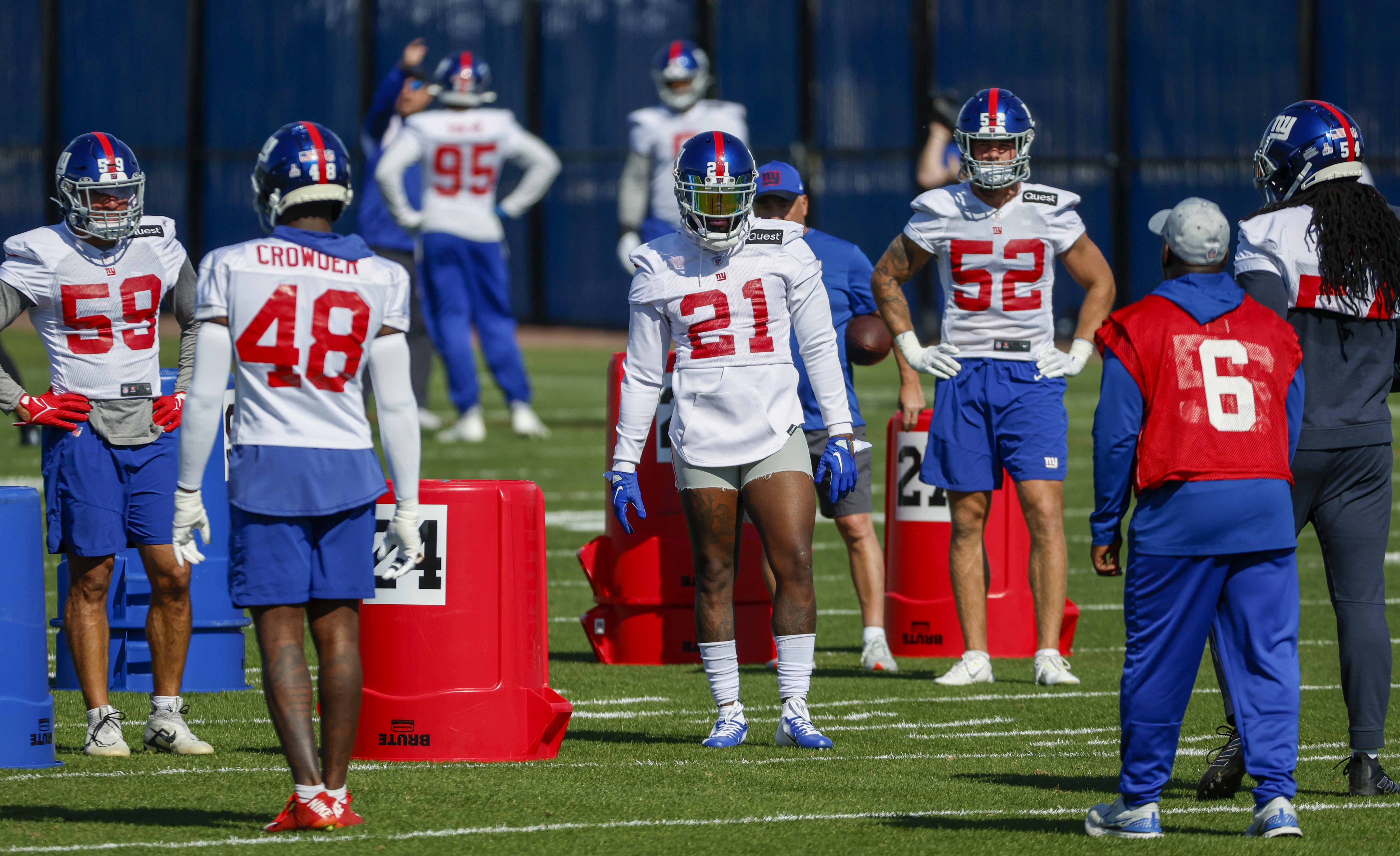 New York Giants practice before NFL Week 6 game against Baltimore