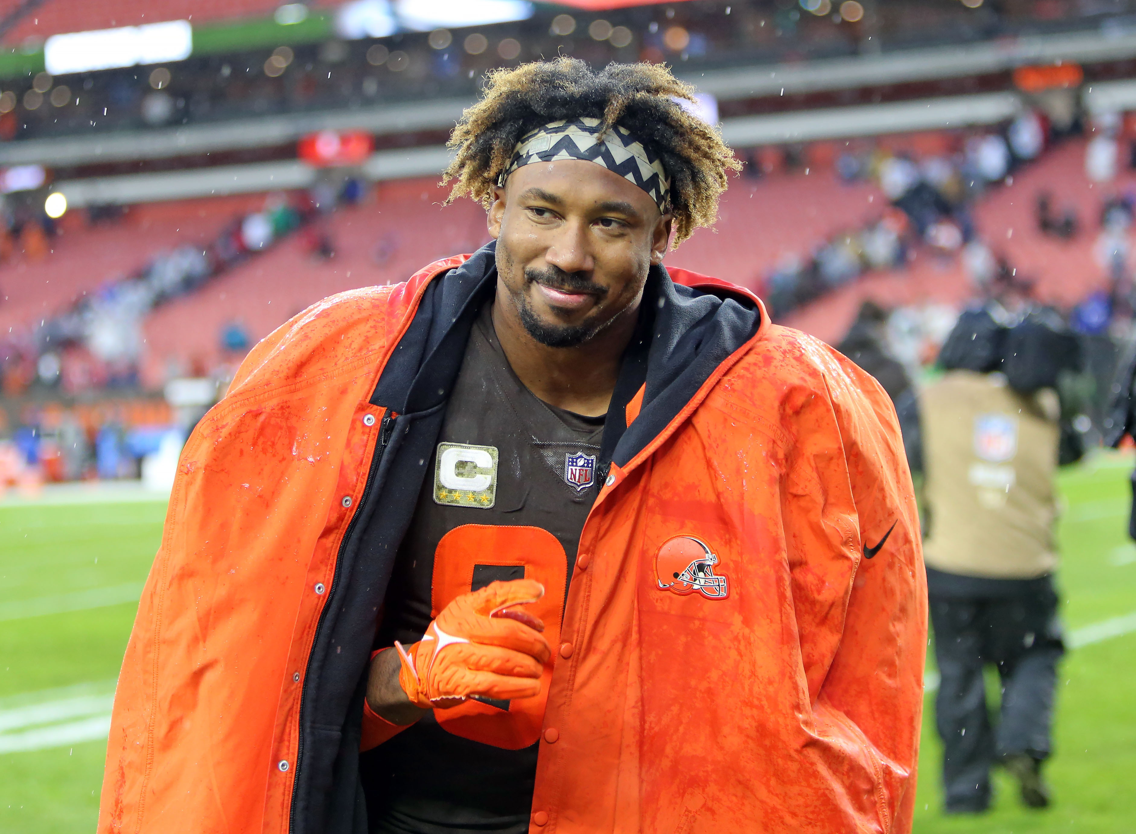 Browns Myles Garrett and Joel Bitonio honored by Cleveland chapter of the  Pro Football Writers of America