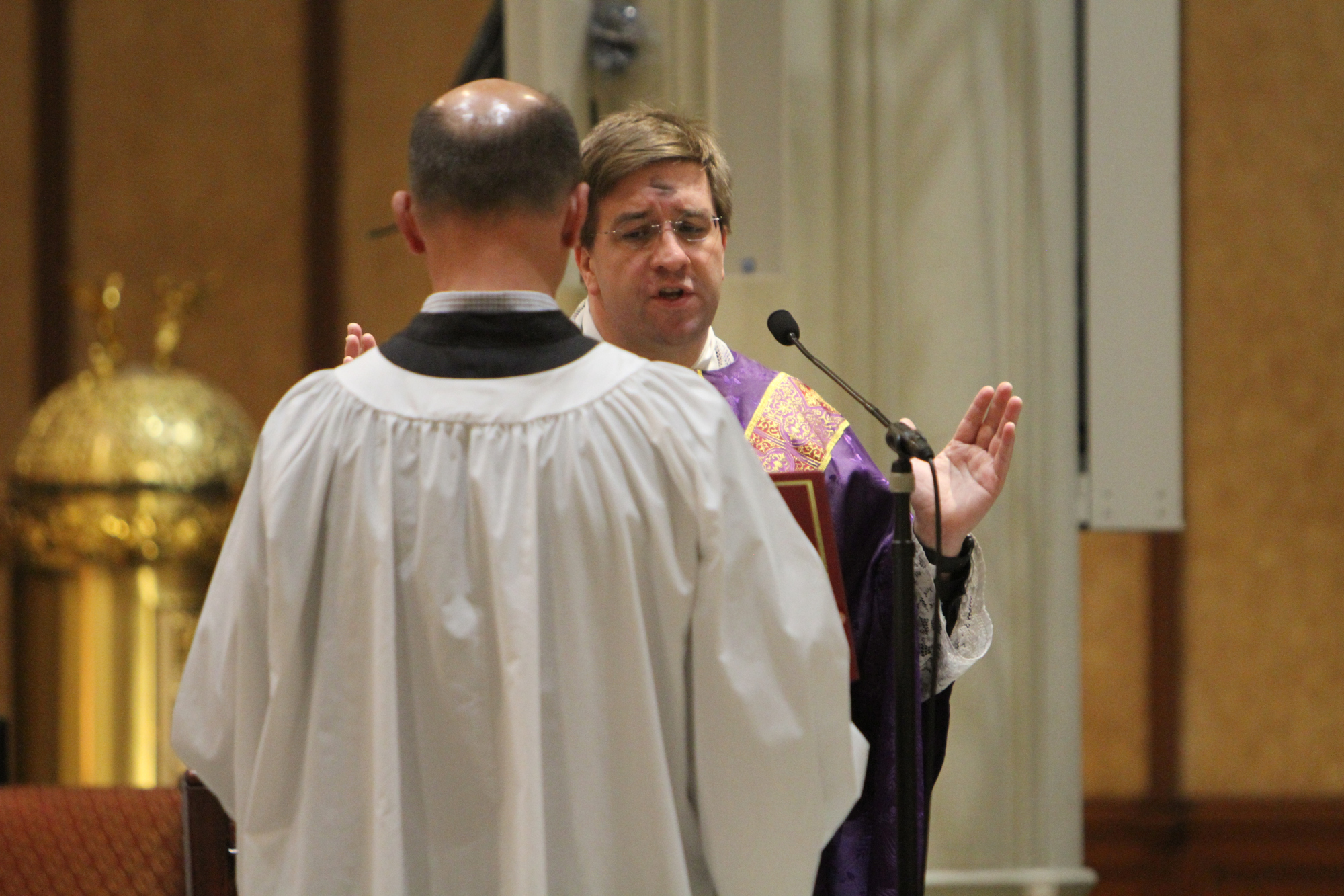 Ash Wednesday service at the Cathedral of St. John the Evangelist ...
