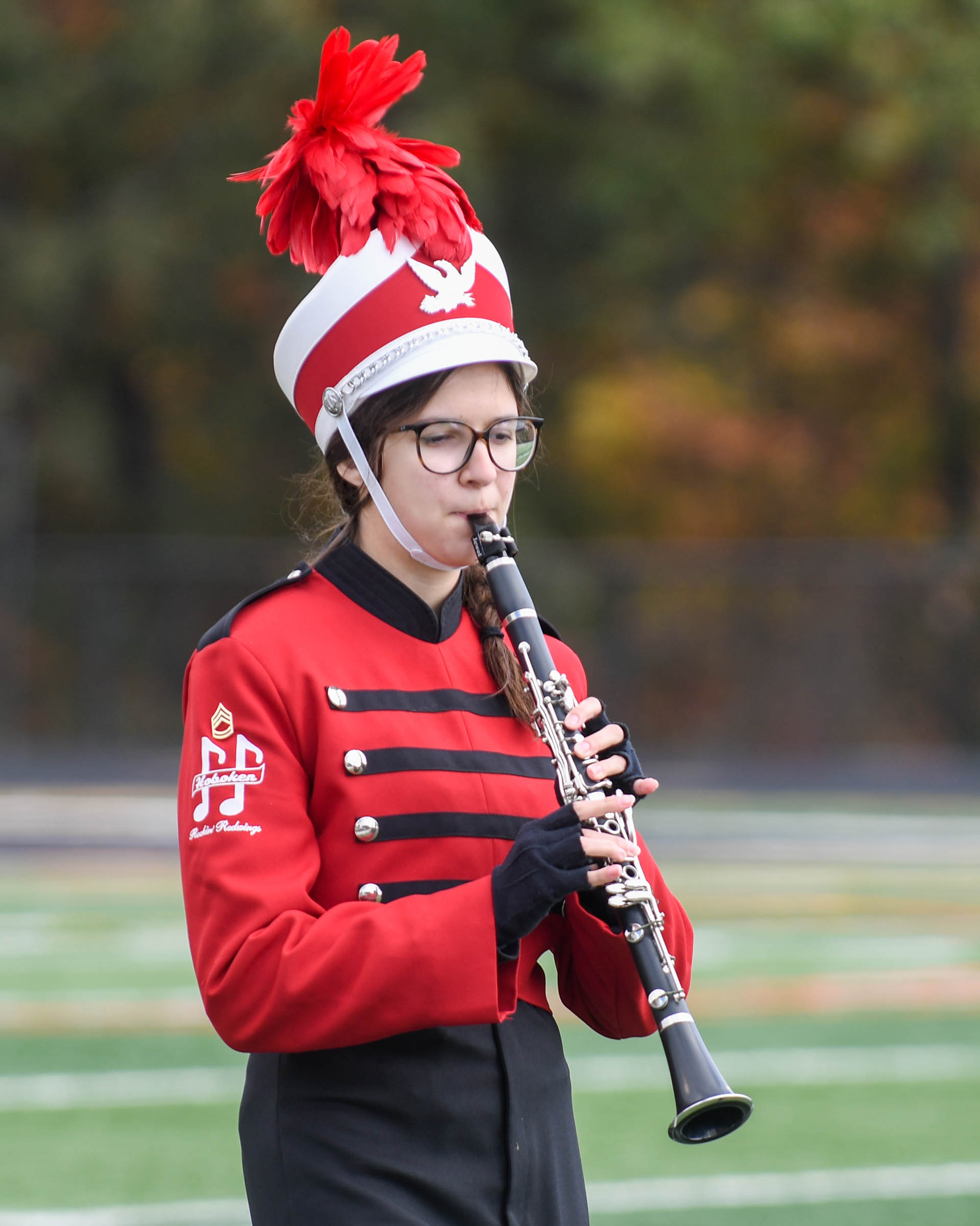 Marching Band Hoboken High School Performs "Thor's Hammer" on 10/29