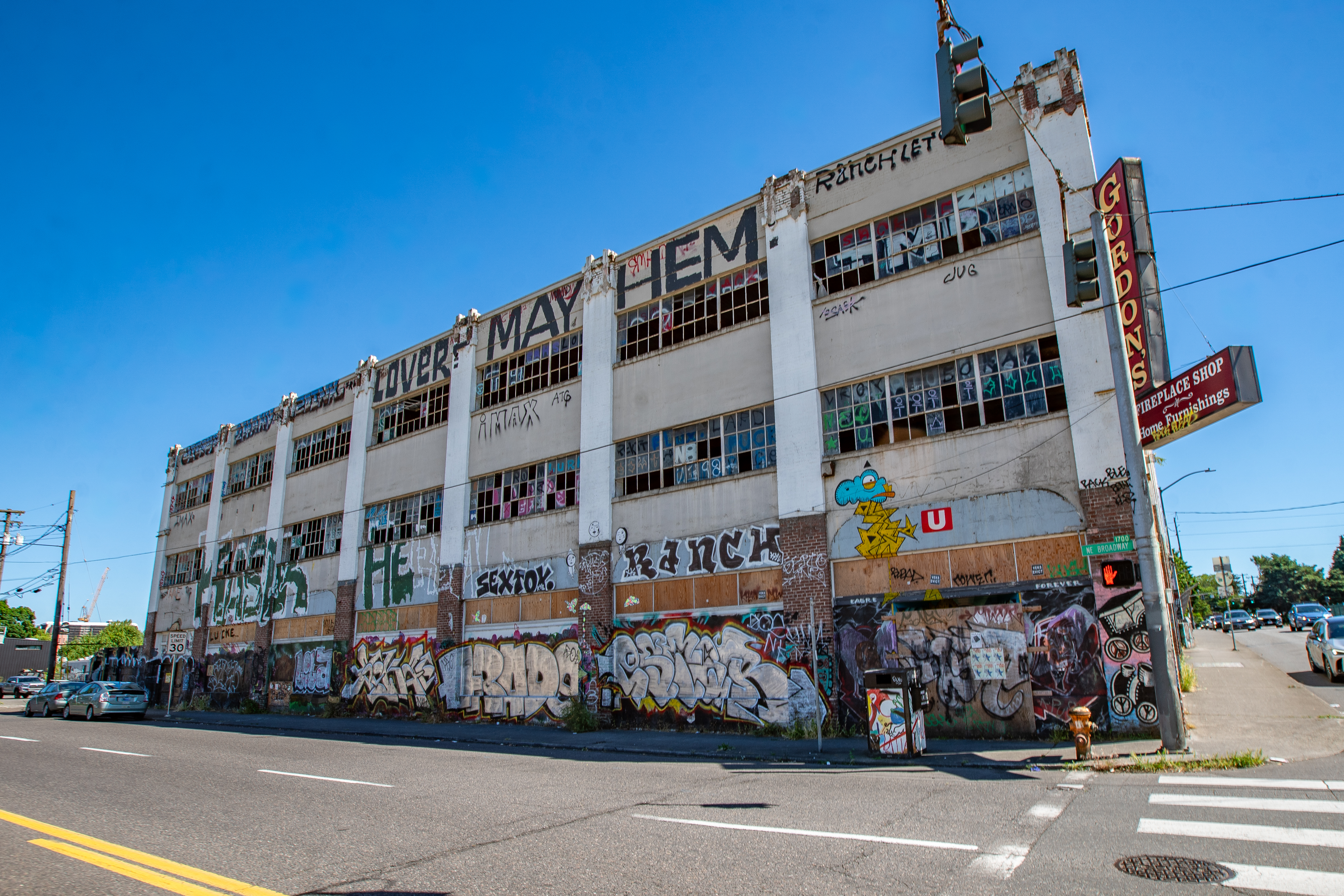 Graffiti abatement underway at Gordon's Fireplace 2026