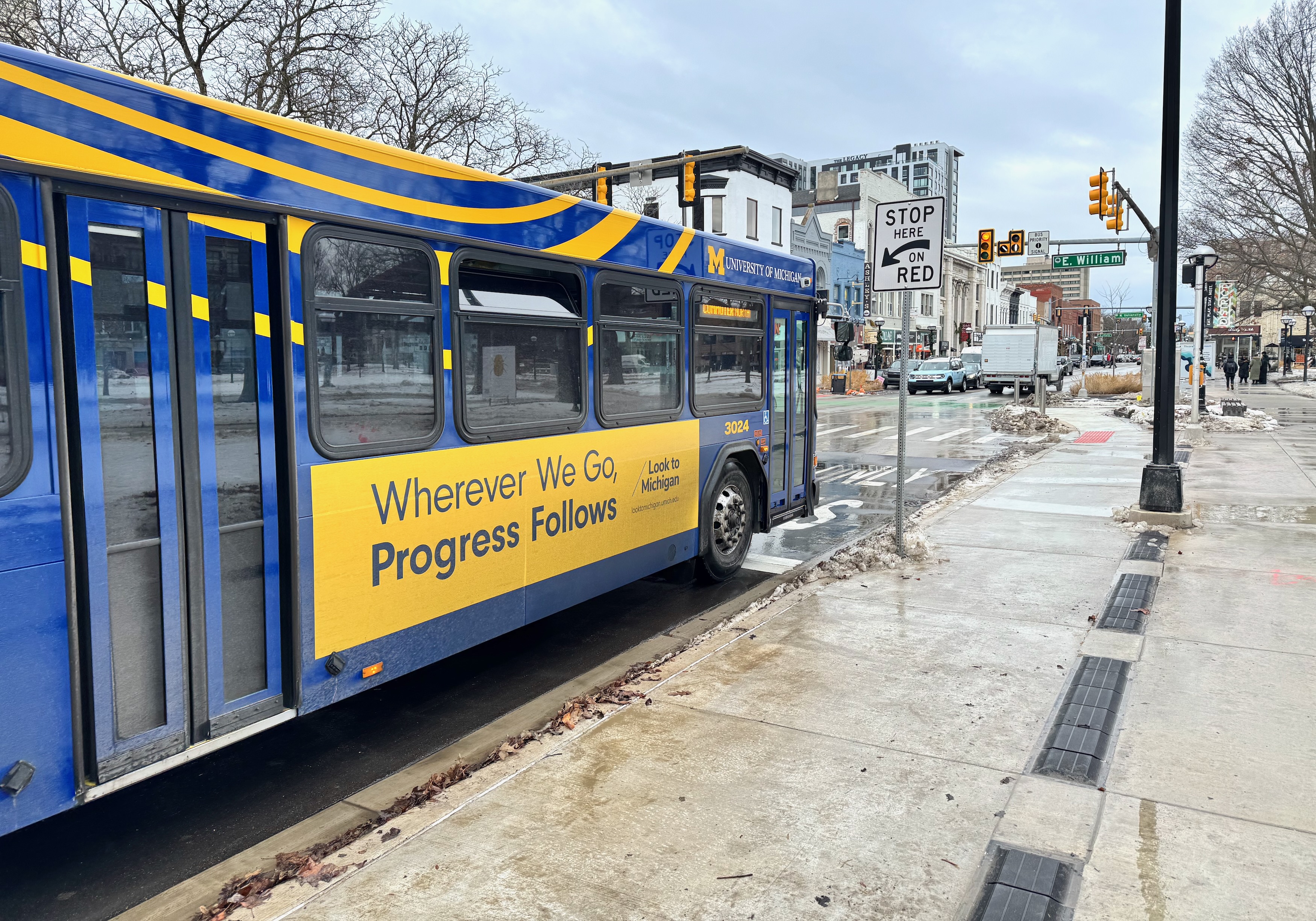 Michagan Bus Ann Arbor's first dedicated transit lane now open for buses - mlive.com