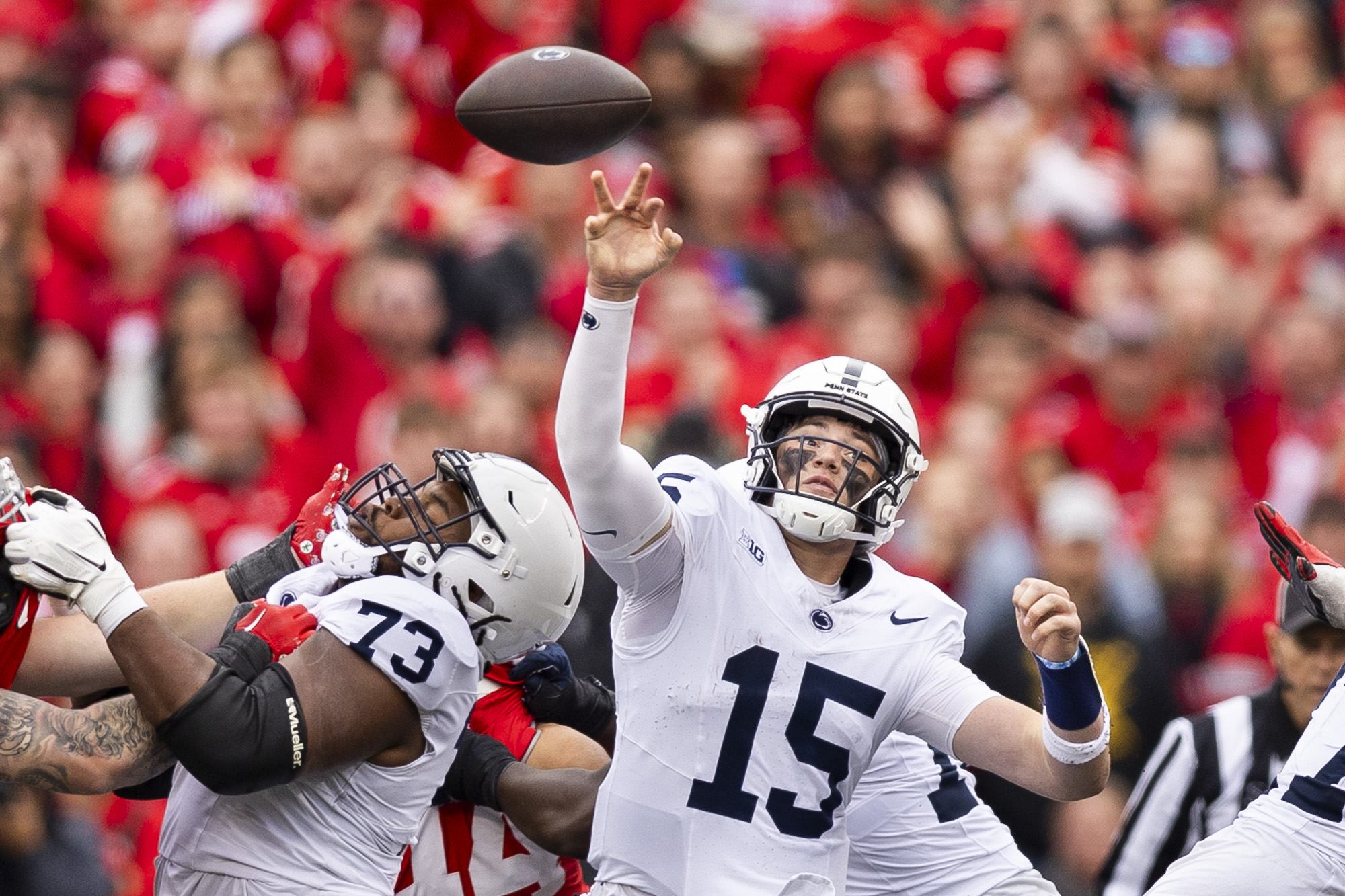 Harrison Jr. the difference as No. 3 Ohio State beats No. 7 Penn State  20-12 in a defensive struggle